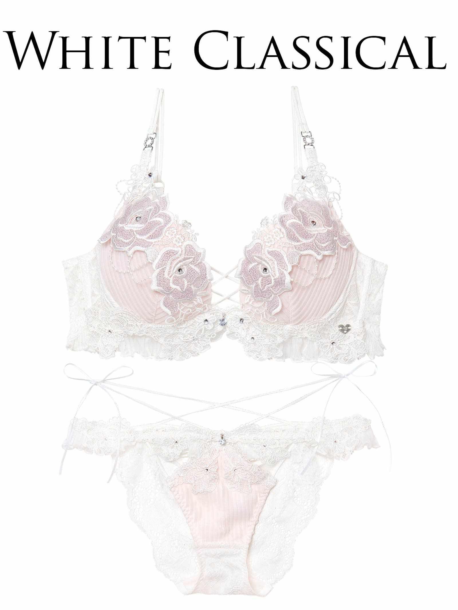 2/20新作!【明日花キララプロデュース/WhipBunny】Pleats Bijou Rose Bra&Shorts / プリーツビジューローズブラ＆ショーツ