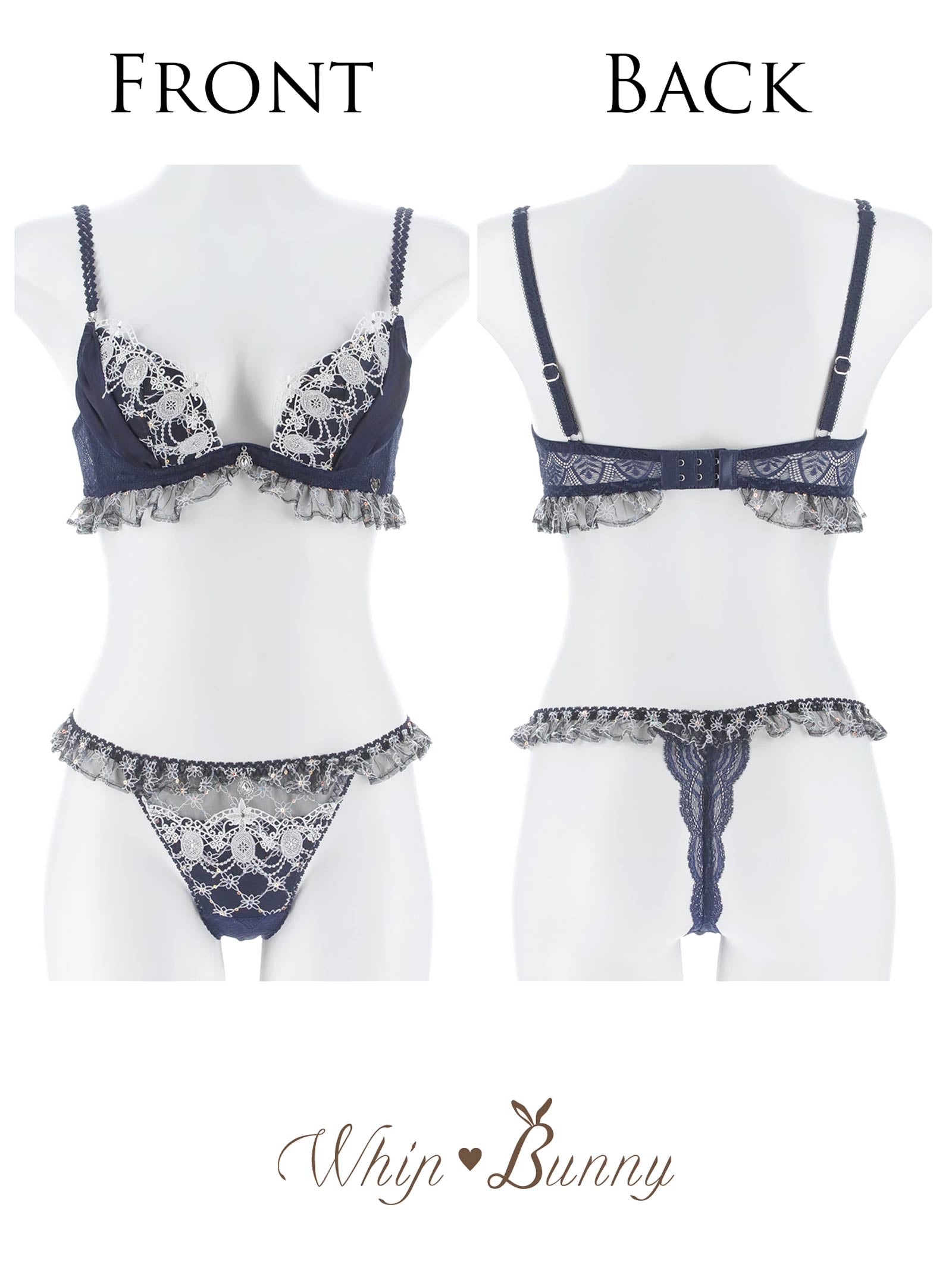 3/13新作!【明日花キララプロデュース/WhipBunny】Princess Lame Chiffon Bra&T-back / プリンセスラメシフォンブラ＆Tバック