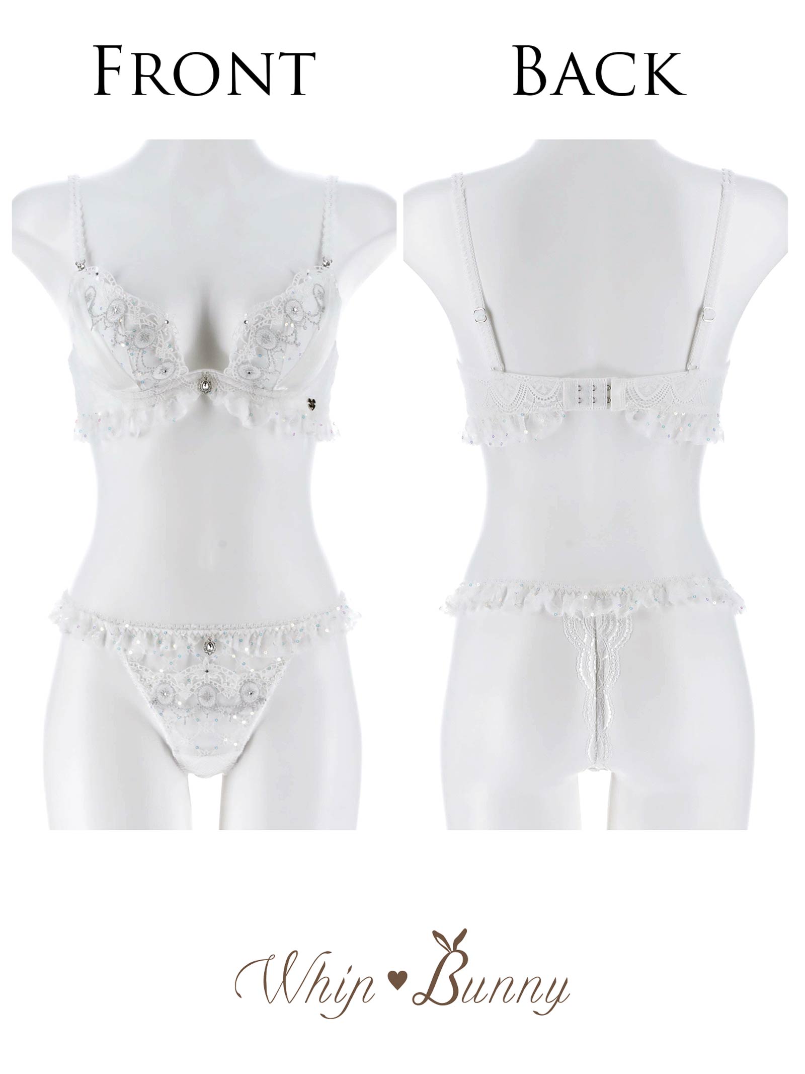 3/13新作!【明日花キララプロデュース/WhipBunny】Princess Lame Chiffon Bra&T-back / プリンセスラメシフォンブラ＆Tバック