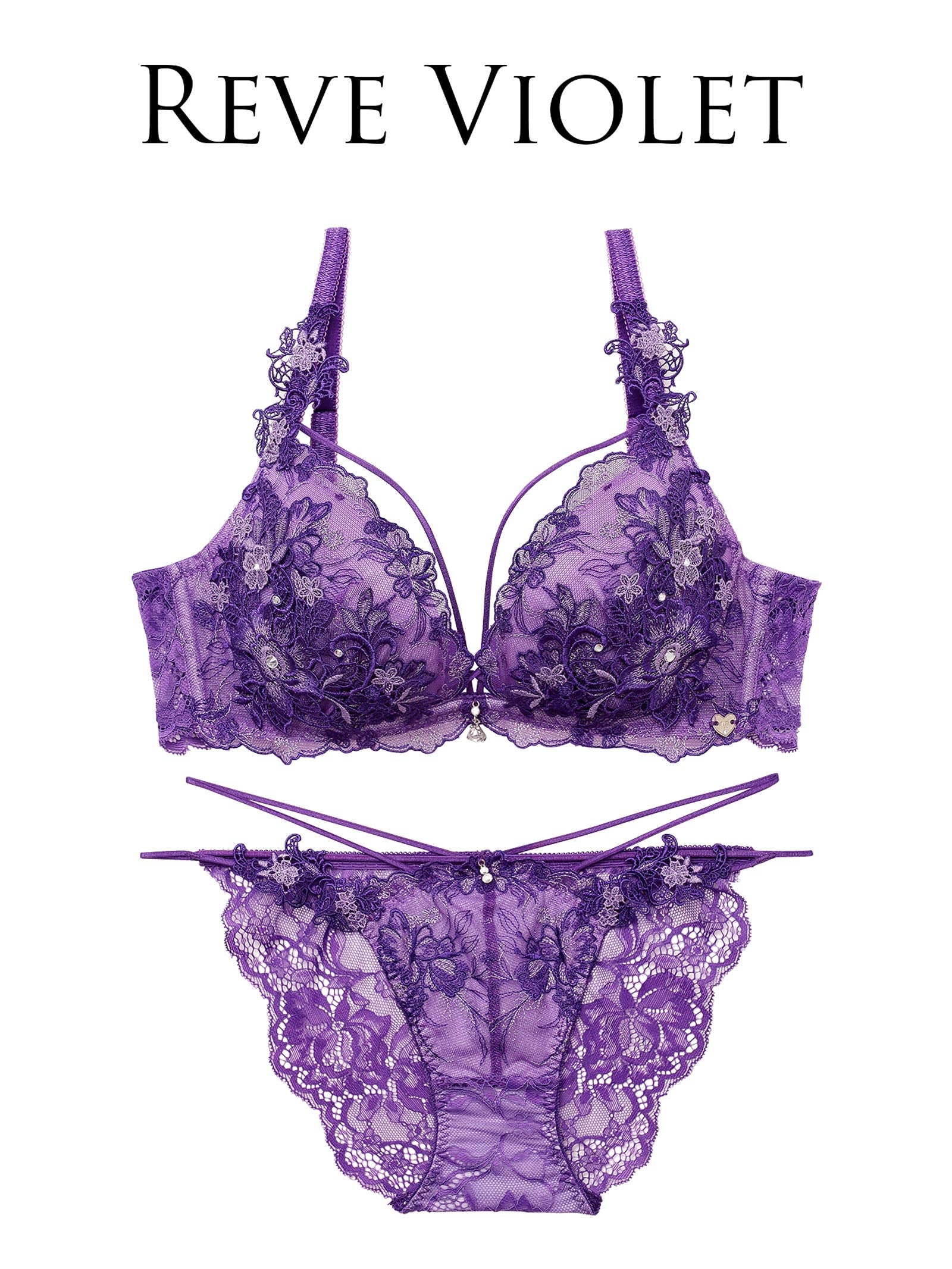 10/3再販!【明日花キララプロデュース/WhipBunny】Jewelry Bloom Lace Bra&Shorts / ジュエリーブルームレースブラ＆ショーツ
