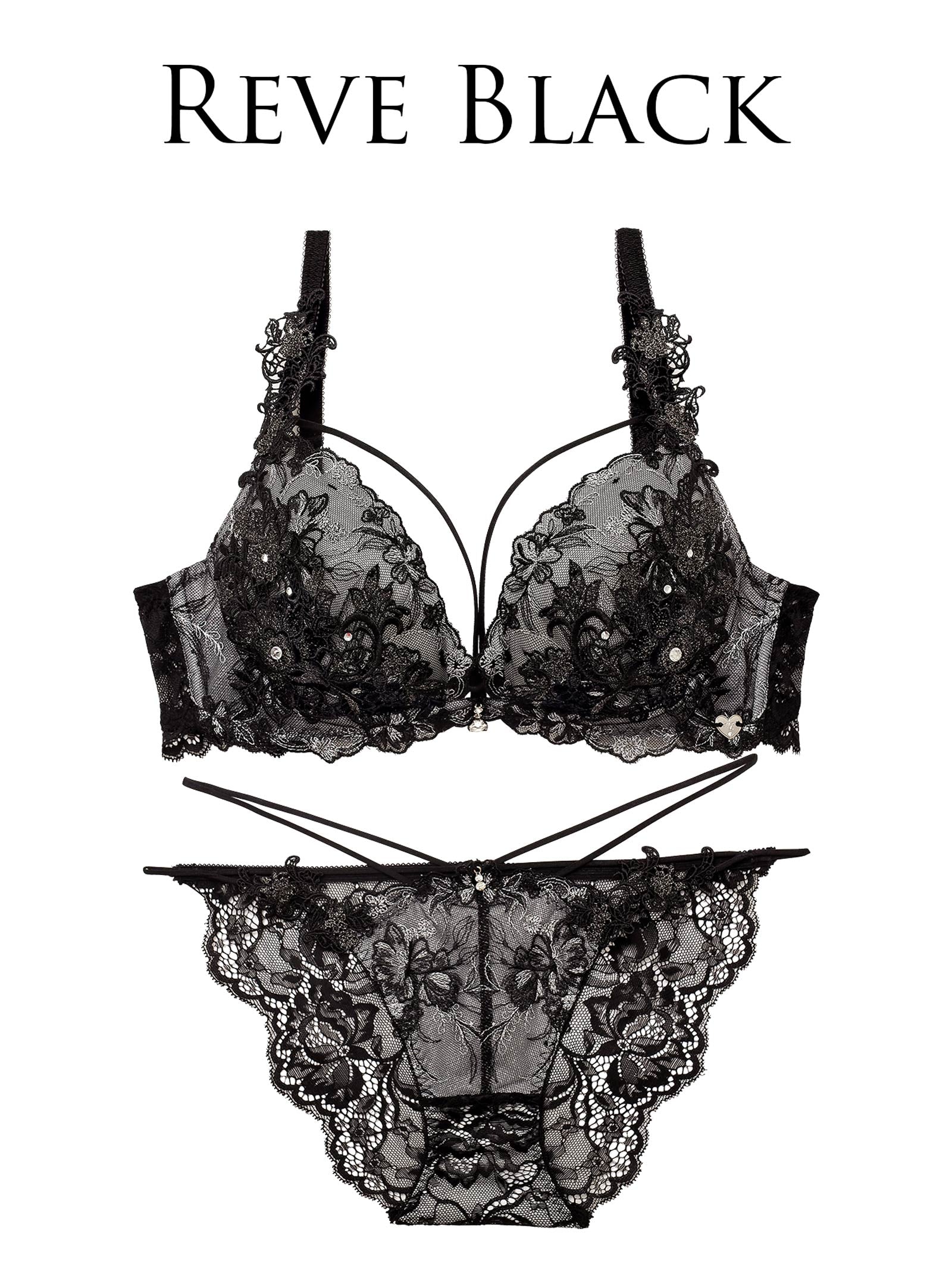10/3再販!【明日花キララプロデュース/WhipBunny】Jewelry Bloom Lace Bra&Shorts / ジュエリーブルームレースブラ＆ショーツ