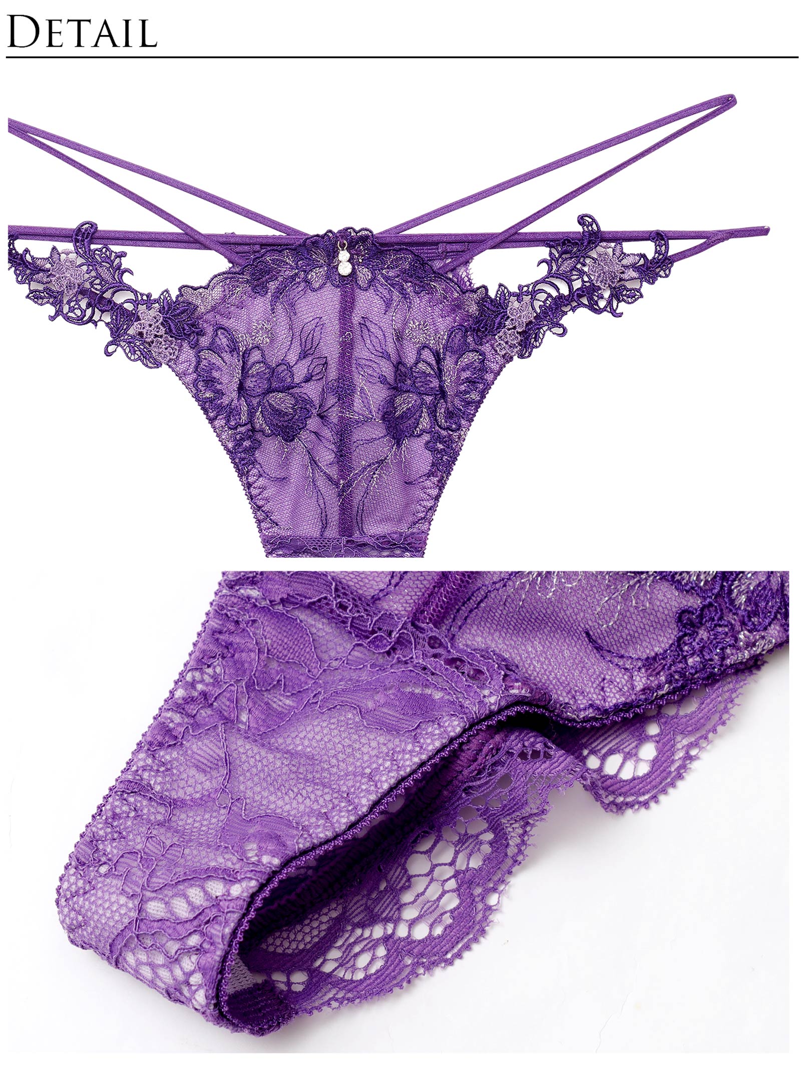 4/3新作!【明日花キララプロデュース/WhipBunny】Jewelry Bloom Lace Bra&T-back / ジュエリーブルームレースブラ＆Tバック