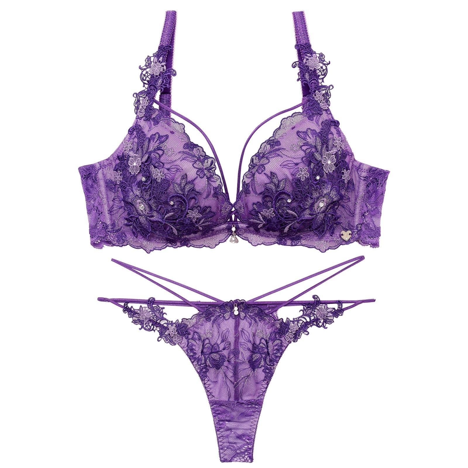 4/3新作!【明日花キララプロデュース/WhipBunny】Jewelry Bloom Lace Bra&T-back / ジュエリーブルームレースブラ＆Tバック