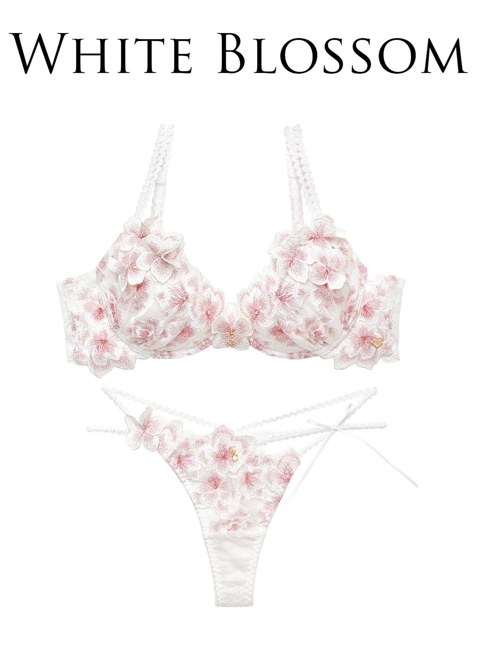 3/6新作!【明日花キララプロデュース/WhipBunny】Luminous Cherry Blossom Bra&&T-back / ルミナスチェリーブロッサムブラ＆Tバック