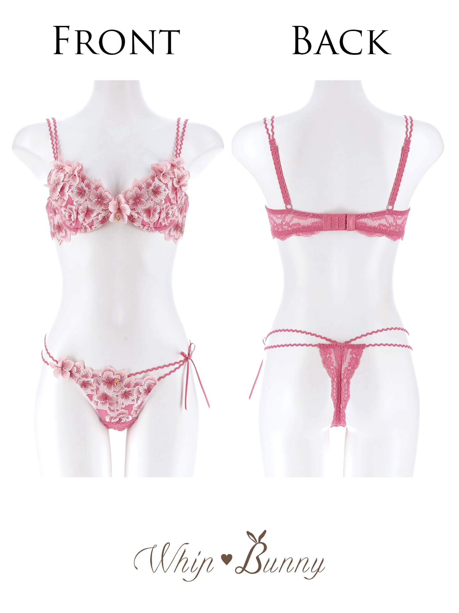 3/6新作!【明日花キララプロデュース/WhipBunny】Luminous Cherry Blossom Bra&&T-back / ルミナスチェリーブロッサムブラ＆Tバック