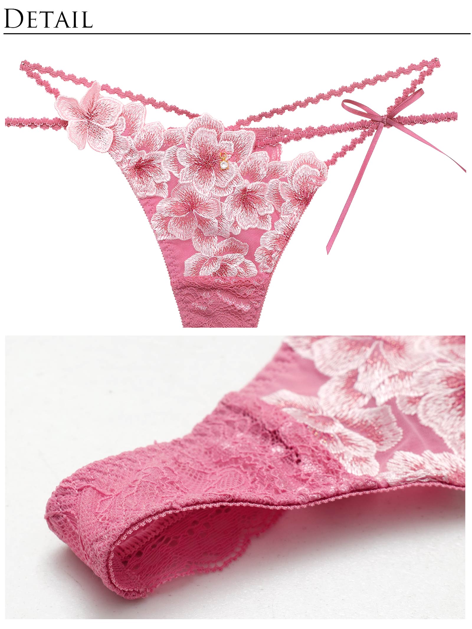 3/6新作!【明日花キララプロデュース/WhipBunny】Luminous Cherry Blossom Bra&&T-back / ルミナスチェリーブロッサムブラ＆Tバック