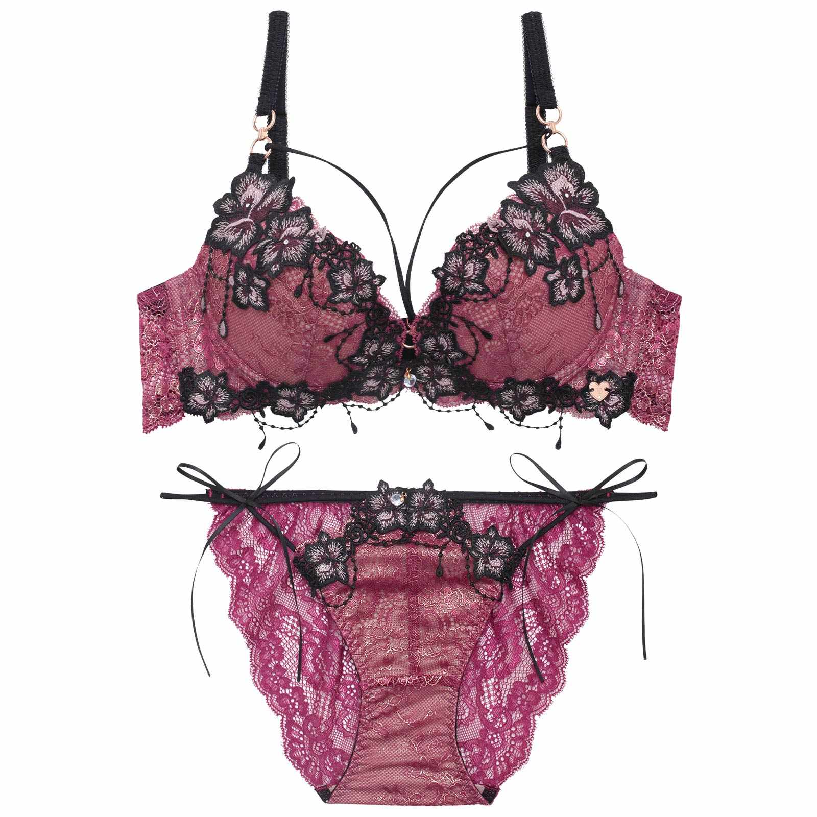 5/29新作!【明日花キララプロデュース/WhipBunny】Noble Jewel Rose Bra&Shorts / ノーブルジュエルローズブラ＆ショーツ