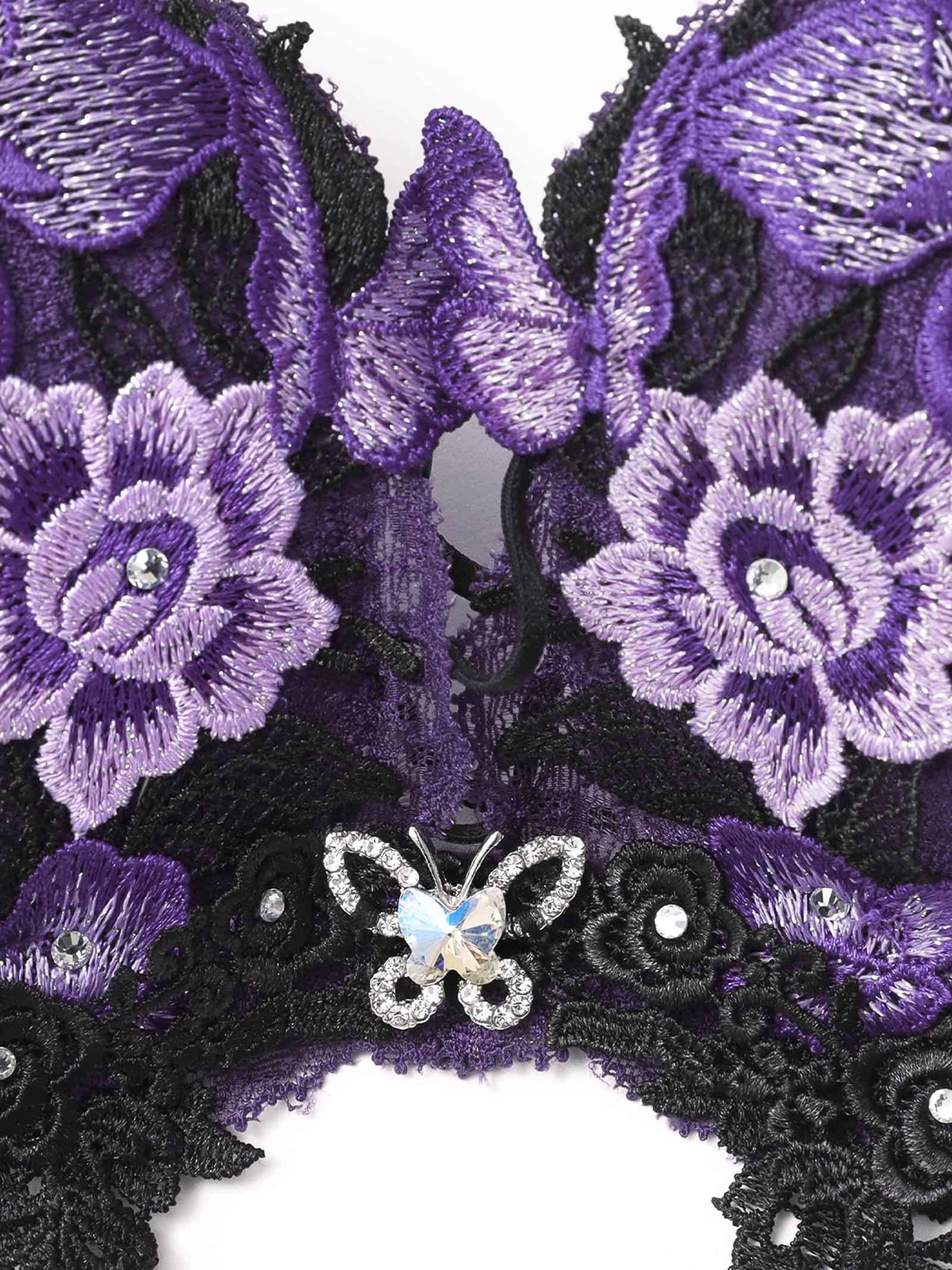 8/7新作!【明日花キララプロデュース/WhipBunny】Butterfly Rose Bloom Bra&Shorts / バタフライローズブルームブラ＆ショーツ