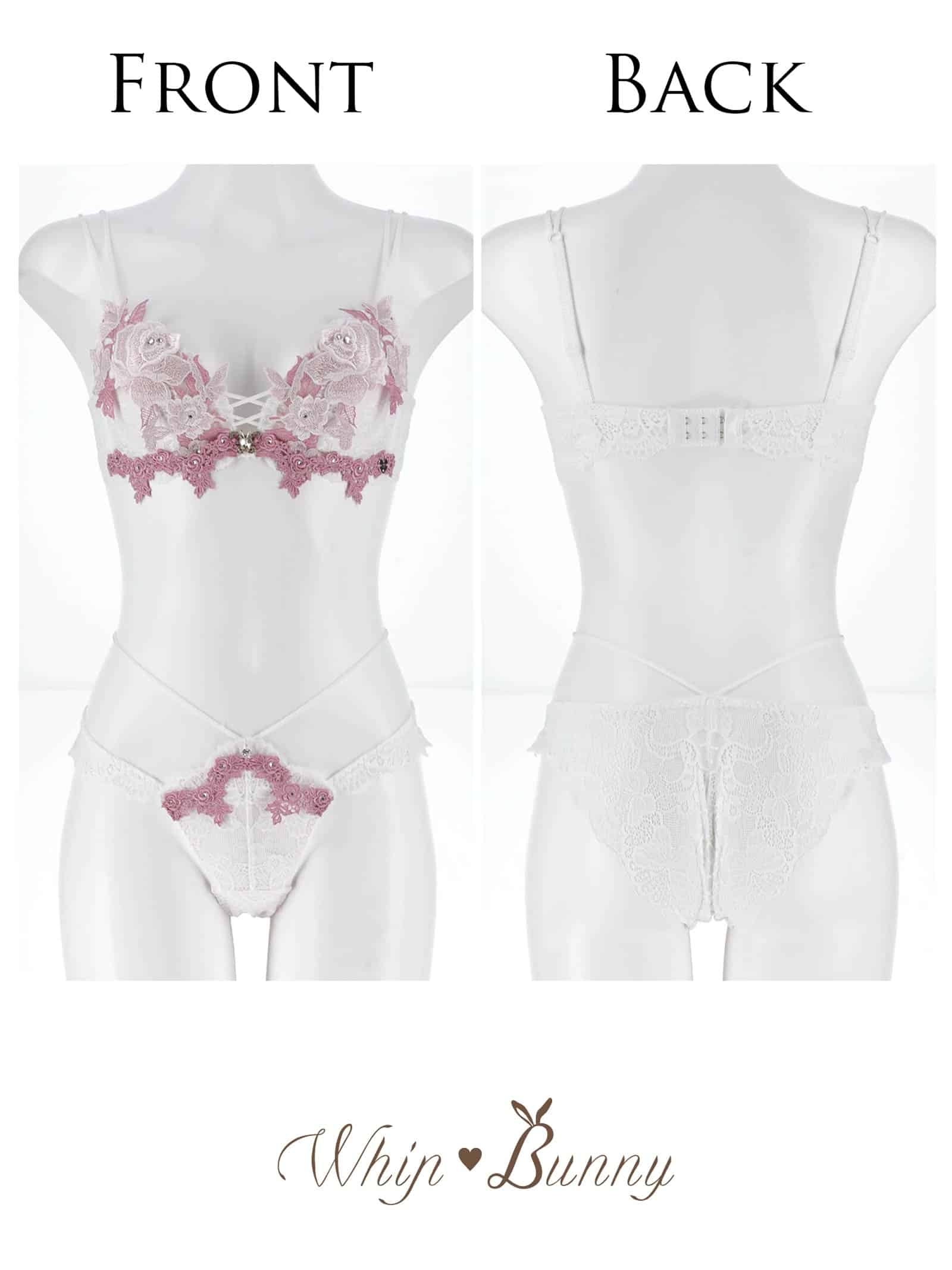 8/7新作!【明日花キララプロデュース/WhipBunny】Butterfly Rose Bloom Bra&Shorts / バタフライローズブルームブラ＆ショーツ