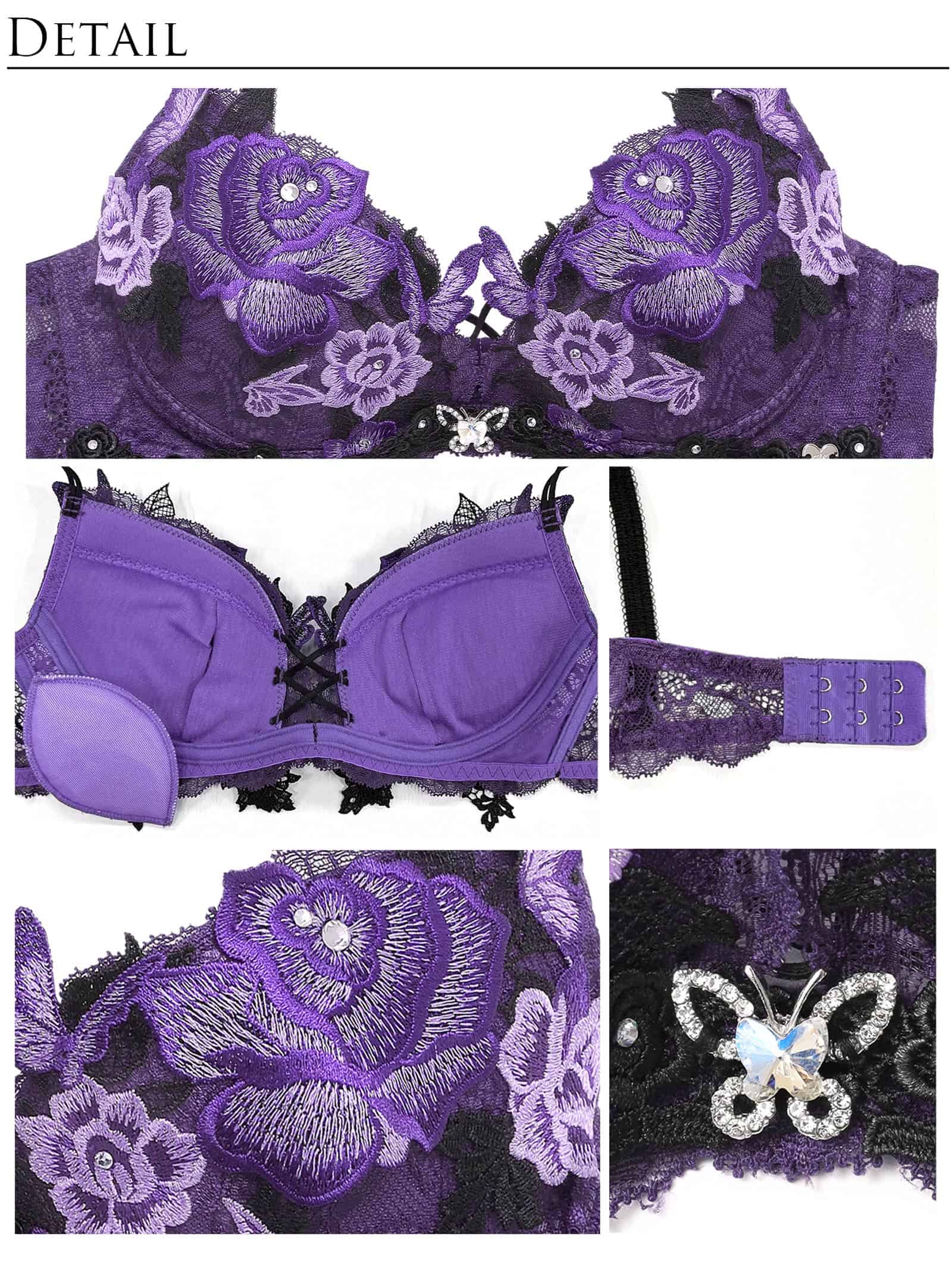 8/7新作!【明日花キララプロデュース/WhipBunny】Butterfly Rose Bloom Bra&Shorts / バタフライローズブルームブラ＆ショーツ