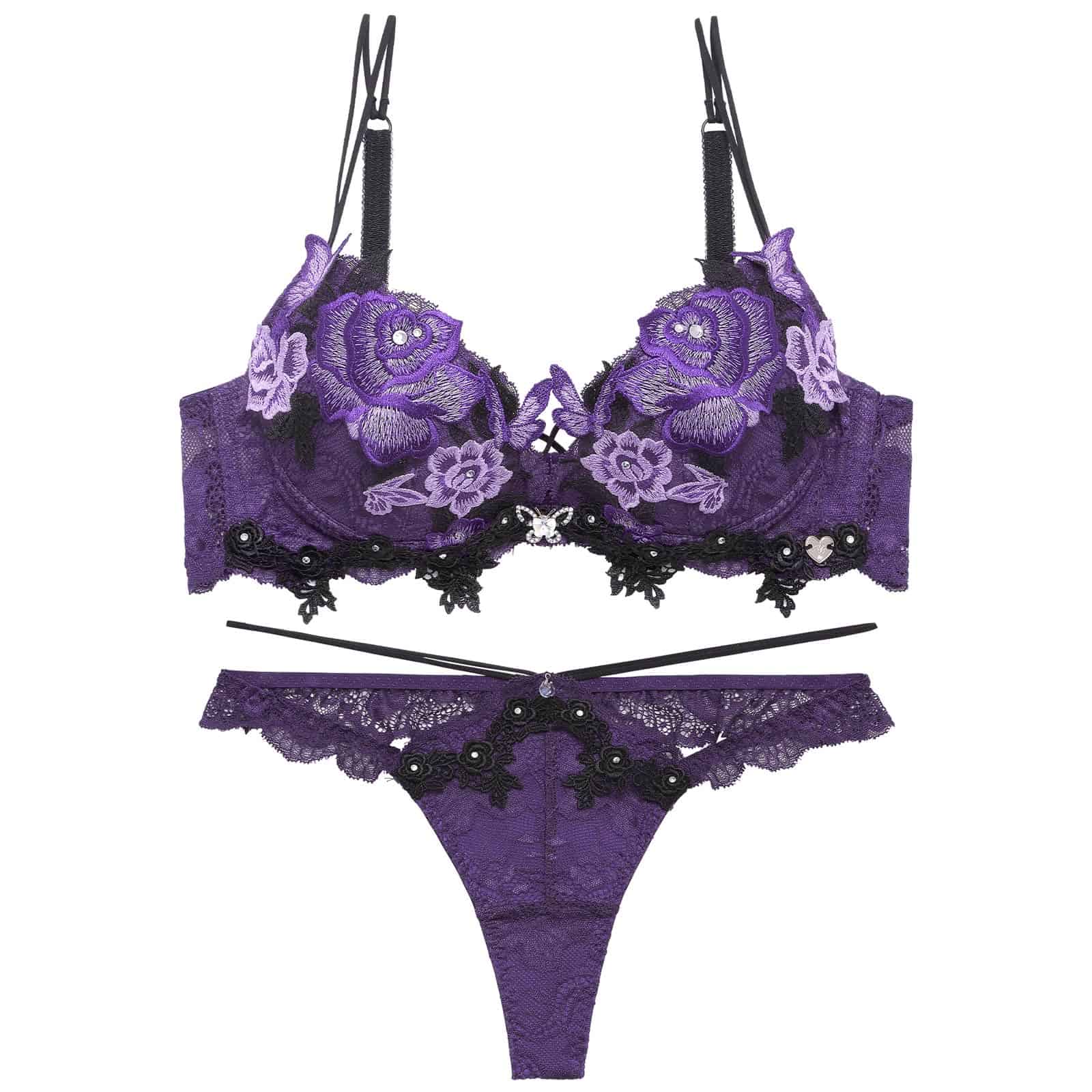 8/7新作!【明日花キララプロデュース/WhipBunny】Butterfly Rose Bloom Bra&T-back / バタフライローズブルームブラ＆Tバック