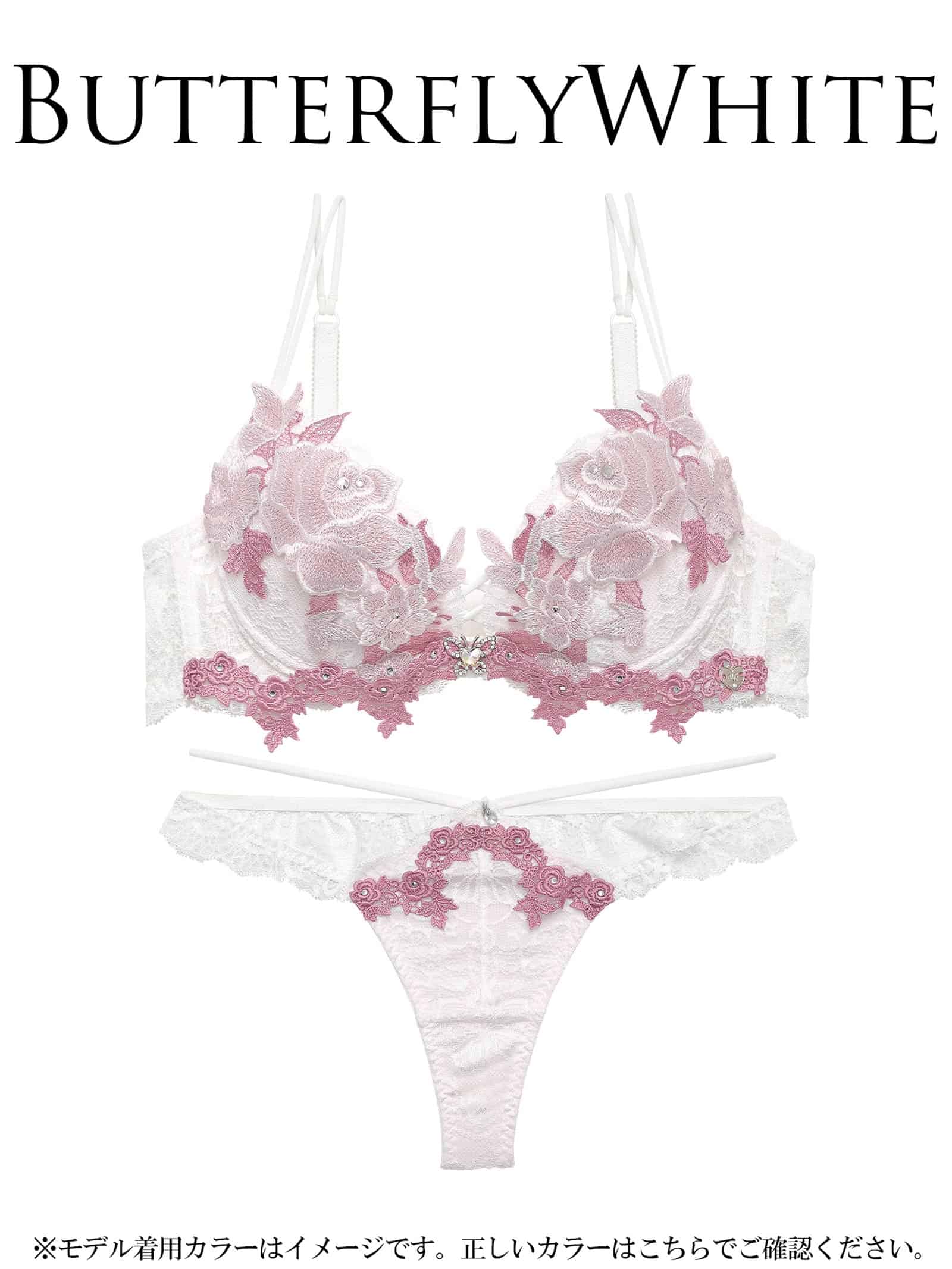 8/7新作!【明日花キララプロデュース/WhipBunny】Butterfly Rose Bloom Bra&T-back / バタフライローズブルームブラ＆Tバック