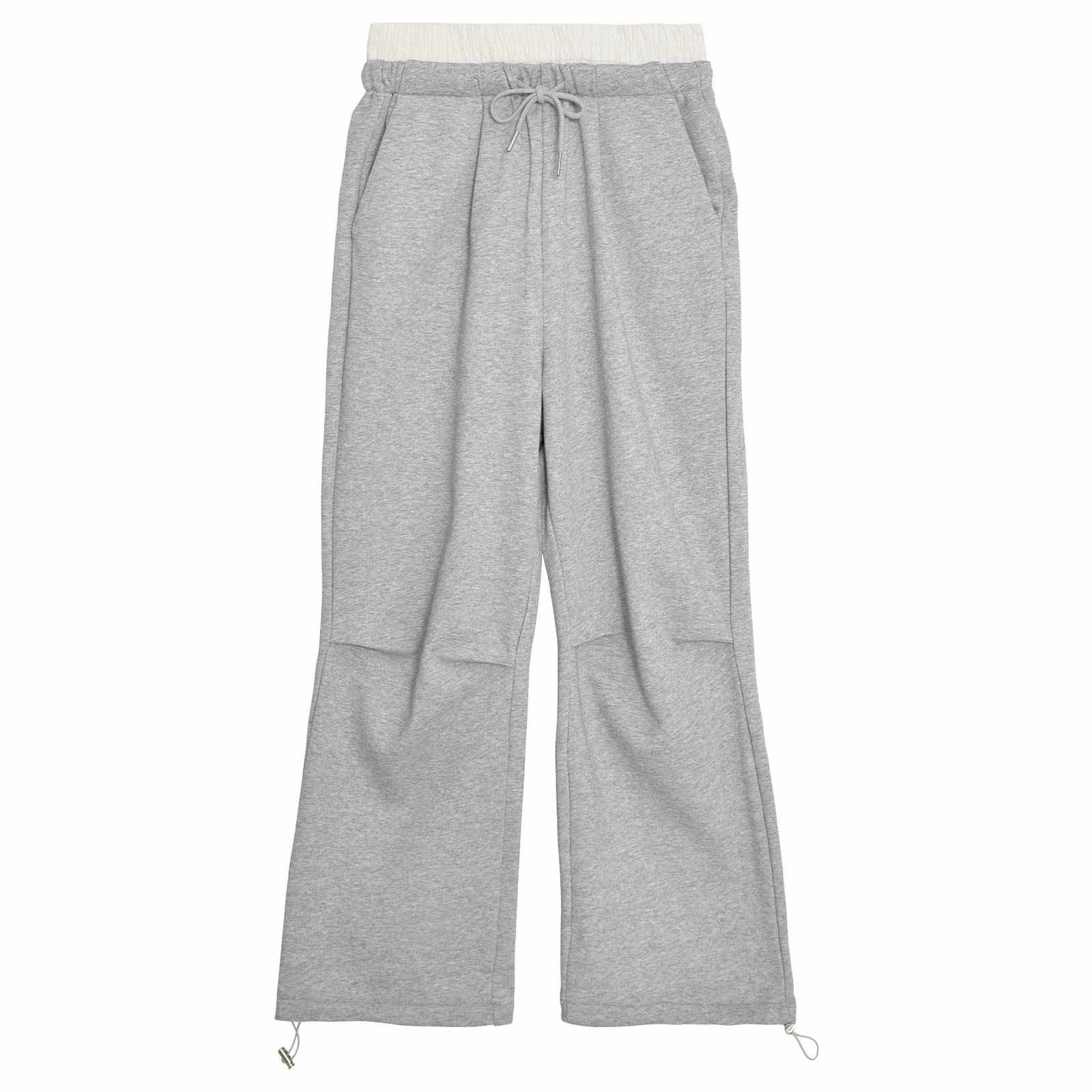 【吉木千沙都(ちぃぽぽ)プロデュース/lunangelina】Double Waist Sweat Pants ダブル ウエスト スウェット パンツ Gray / グレー