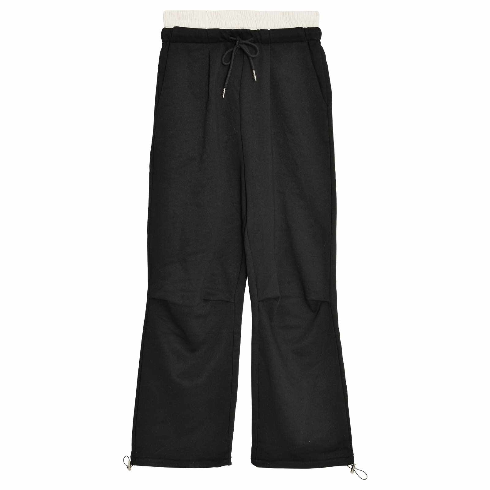 【吉木千沙都(ちぃぽぽ)プロデュース/lunangelina】Double Waist Sweat Pants ダブル ウエスト スウェット パンツ Black / ブラック