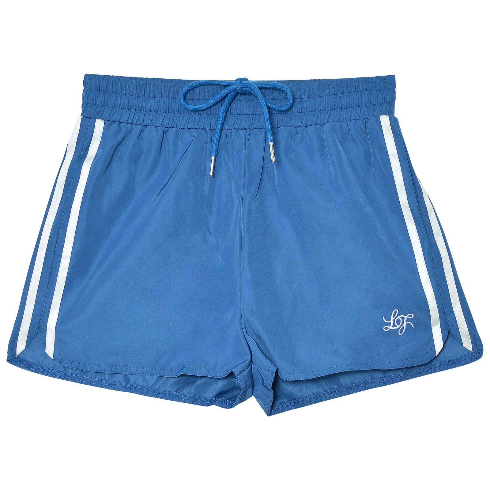 9/6新作!【吉木千沙都(ちぃぽぽ)プロデュース/lunangelina】Side Line Logo Short Pants/BLUE