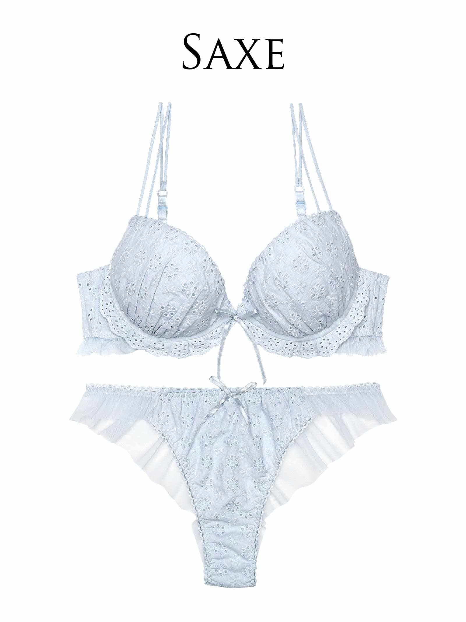 8/5新作!【ぴょな(PyunA.)プロデュース/Enfel】コットンレースエンジェル ブラジャー&ショーツ