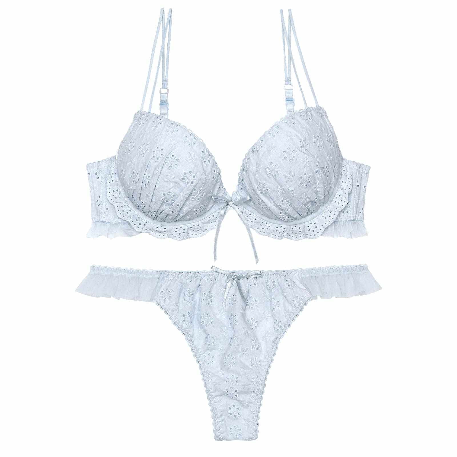 【ぴょな(PyunA.)プロデュース/Enfel】コットンレースエンジェル ブラジャー&Tバック