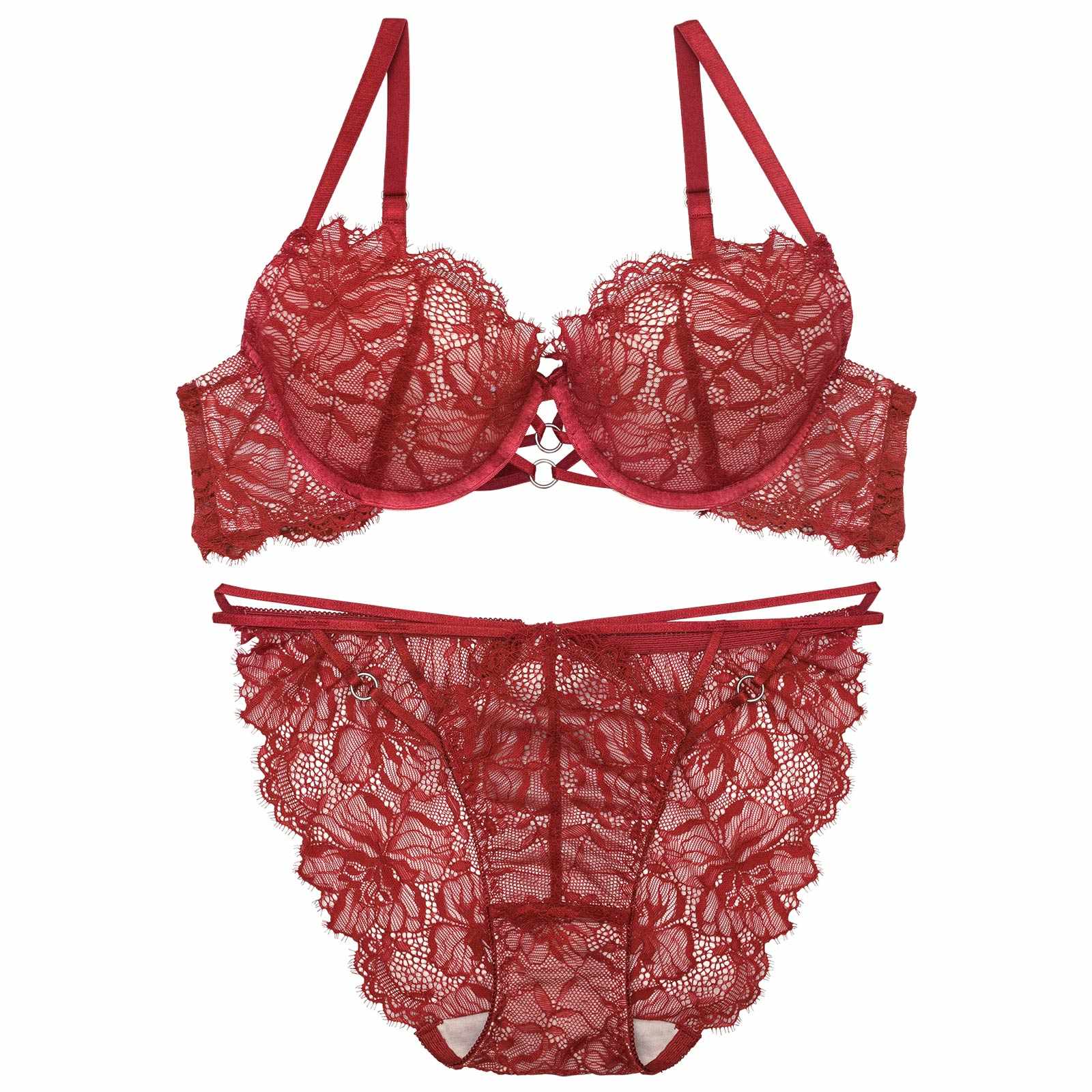 【ぴょな(PyunA.)プロデュース/Enfel】レースストリングデビル ブラジャー&ショーツ