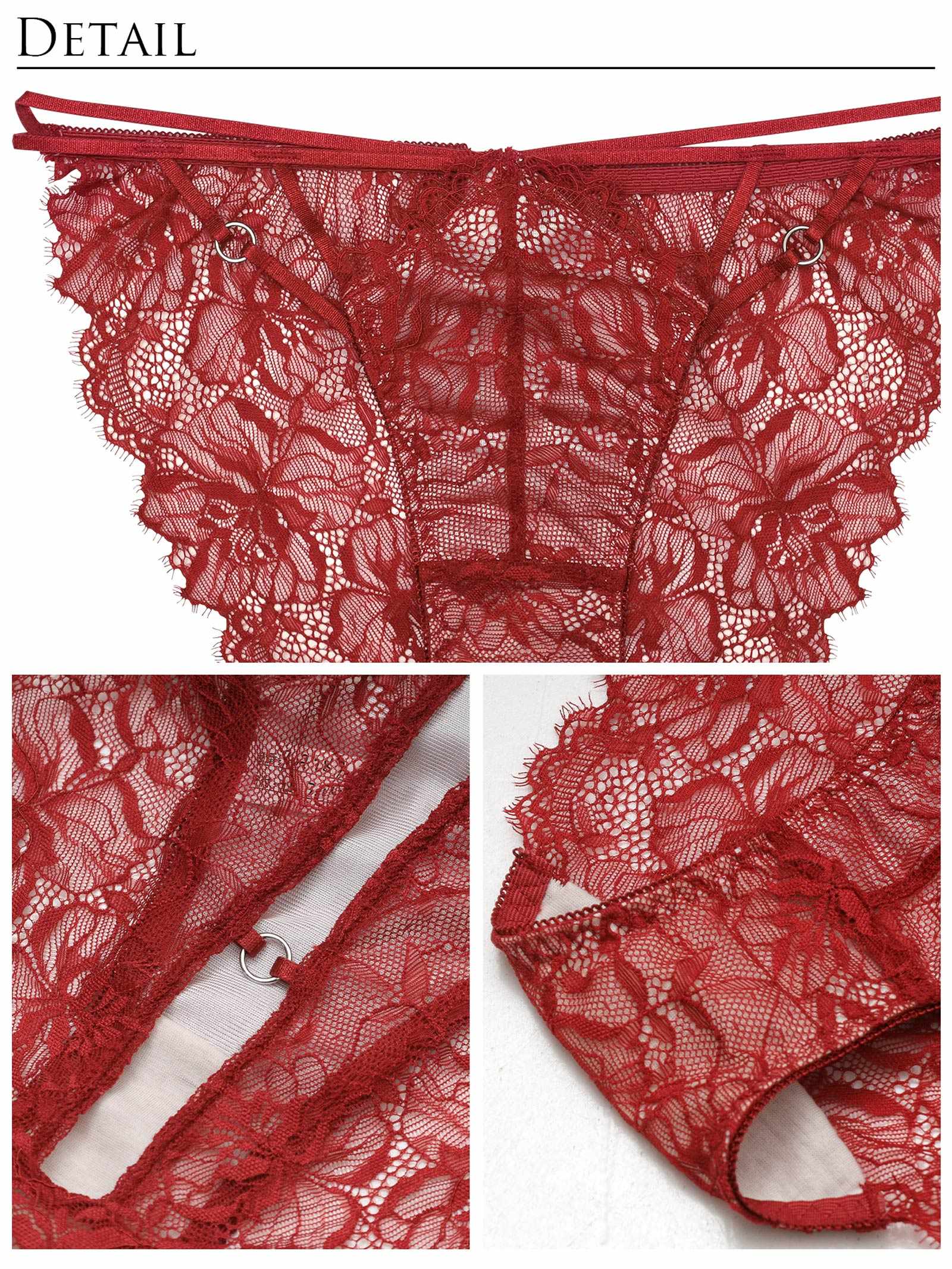 【ぴょな(PyunA.)プロデュース/Enfel】レースストリングデビル ブラジャー&ショーツ