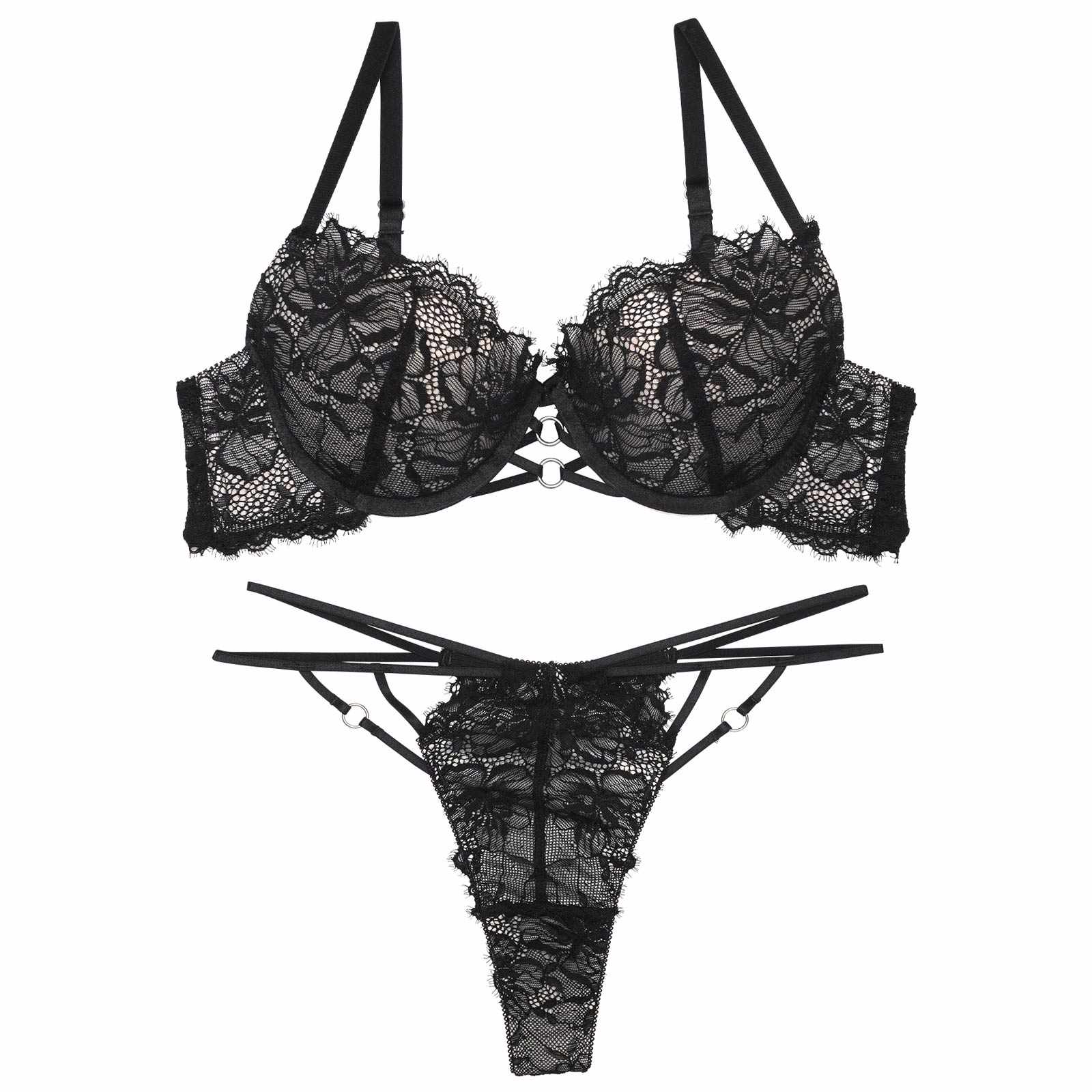 【ぴょな(PyunA.)プロデュース/Enfel】レースストリングデビル ブラジャー&Tバック