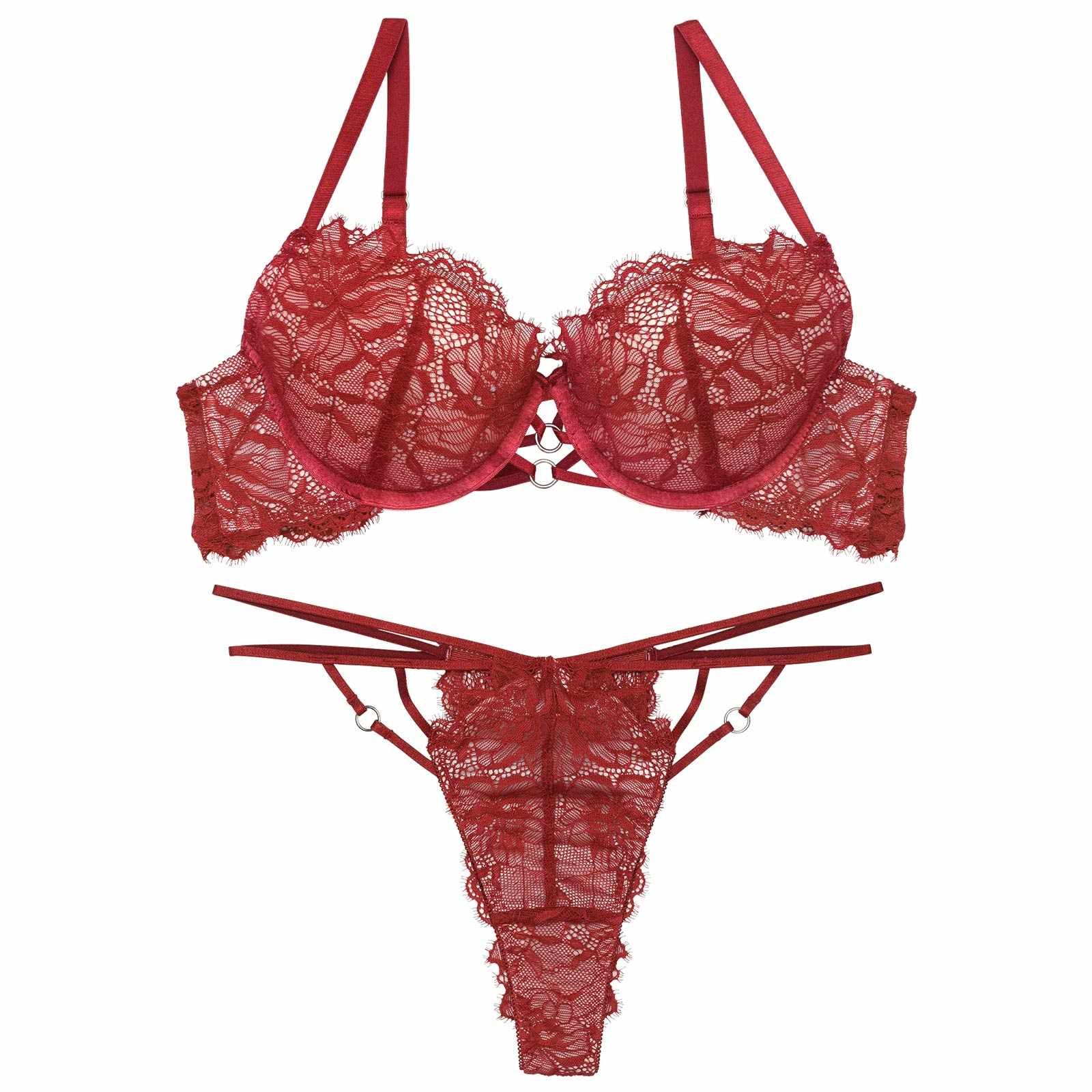 【ぴょな(PyunA.)プロデュース/Enfel】レースストリングデビル ブラジャー&Tバック