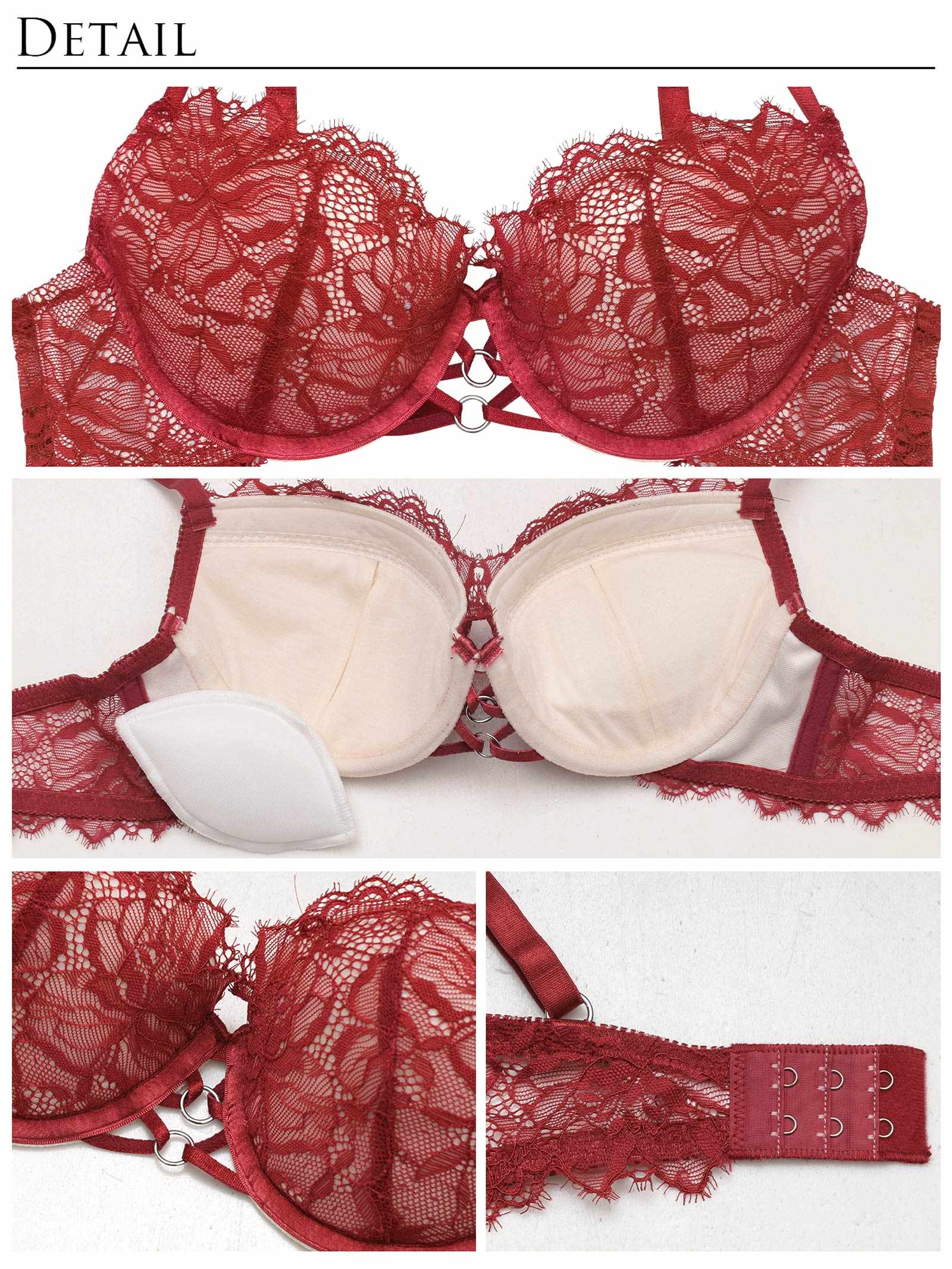 8/5新作!【ぴょな(PyunA.)プロデュース/Enfel】レースストリングデビル ブラジャー&Tバック