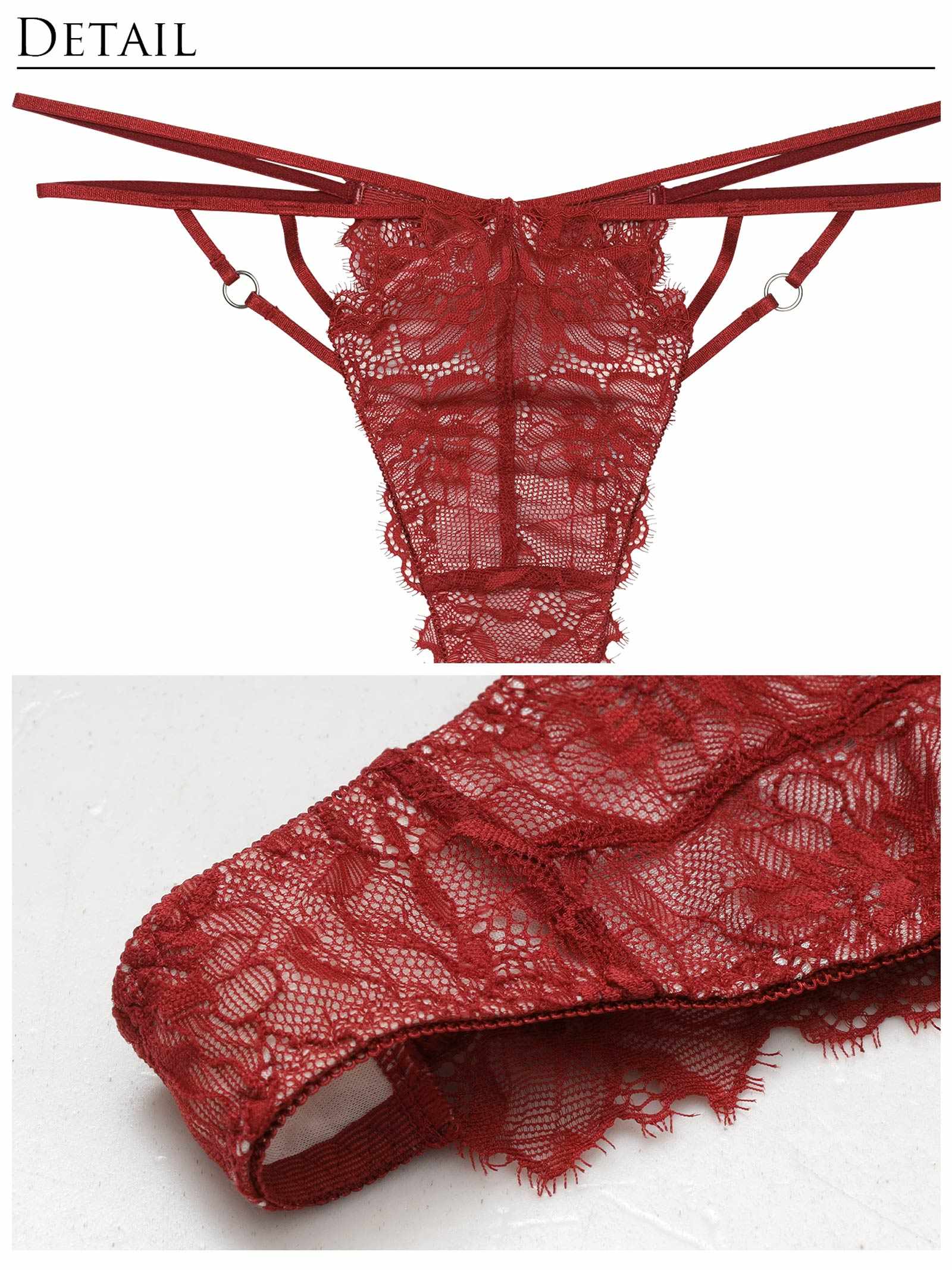 【ぴょな(PyunA.)プロデュース/Enfel】レースストリングデビル ブラジャー&Tバック