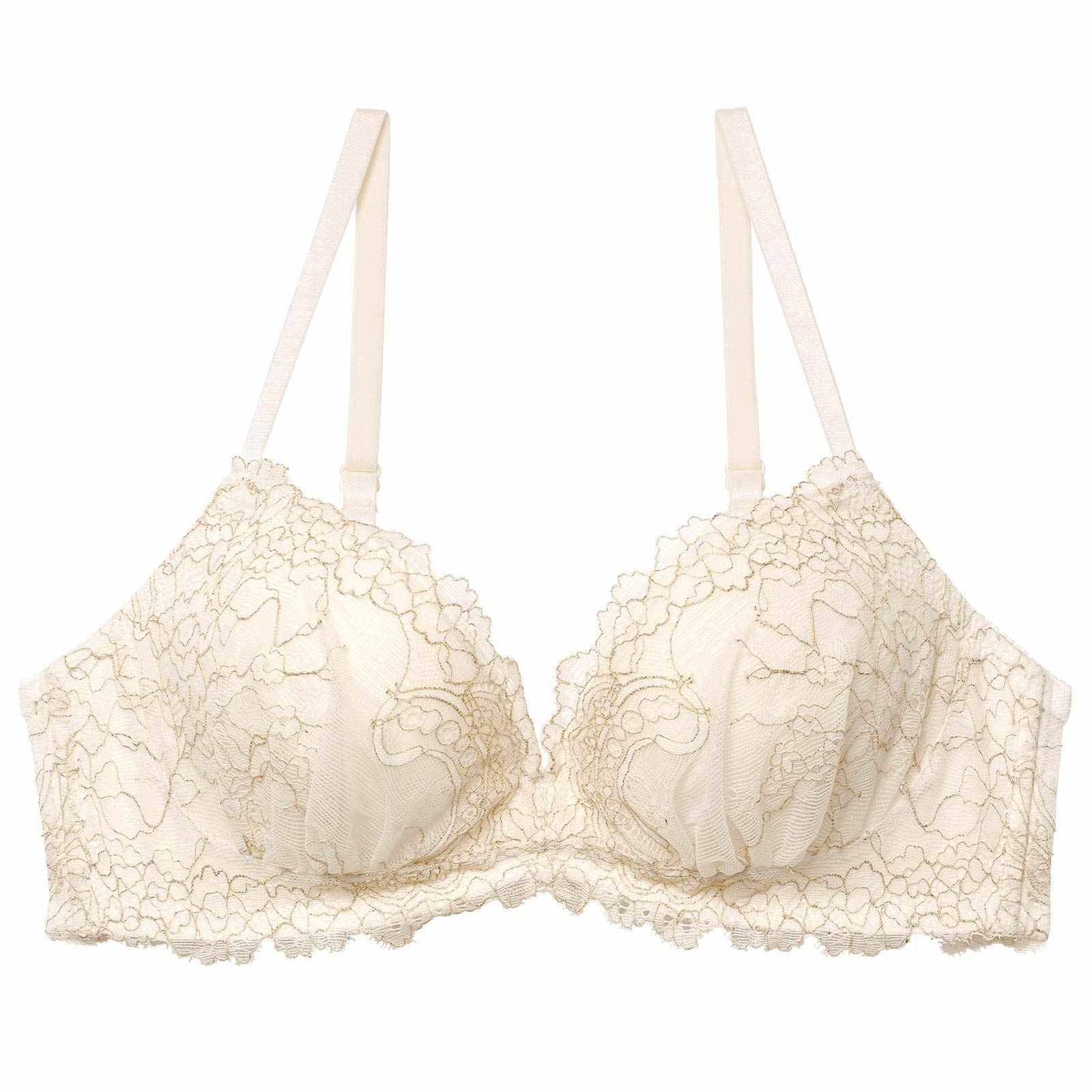 【てんちむプロデュース/QQz】ふわりっちブラジャー/アイボリー