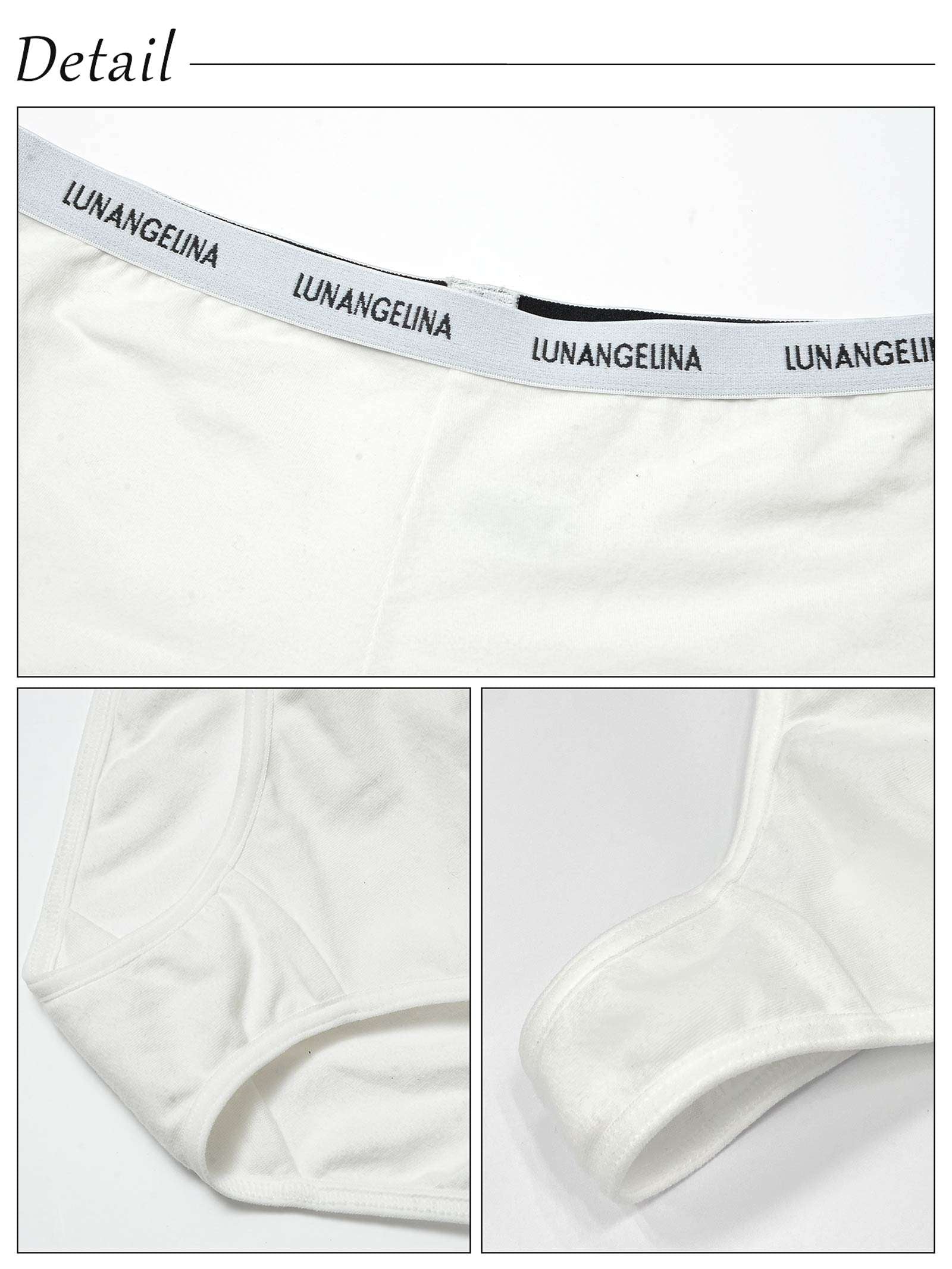 9/6新作!【吉木千沙都(ちぃぽぽ)プロデュース/lunangelina】Cotton Logo Tape Shorts / WHITE