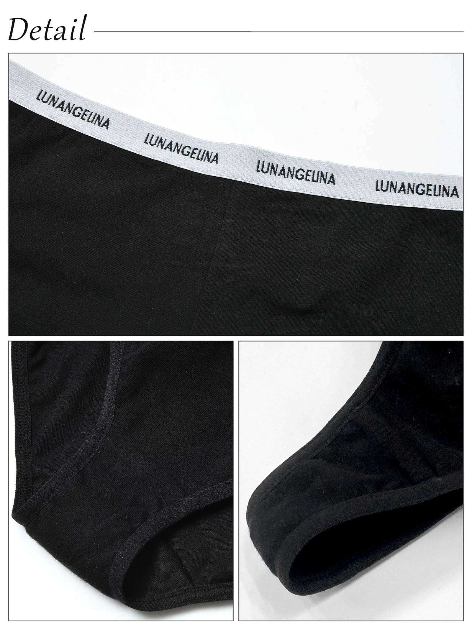 9/6新作!【吉木千沙都(ちぃぽぽ)プロデュース/lunangelina】Cotton Logo Tape Shorts / BLACK