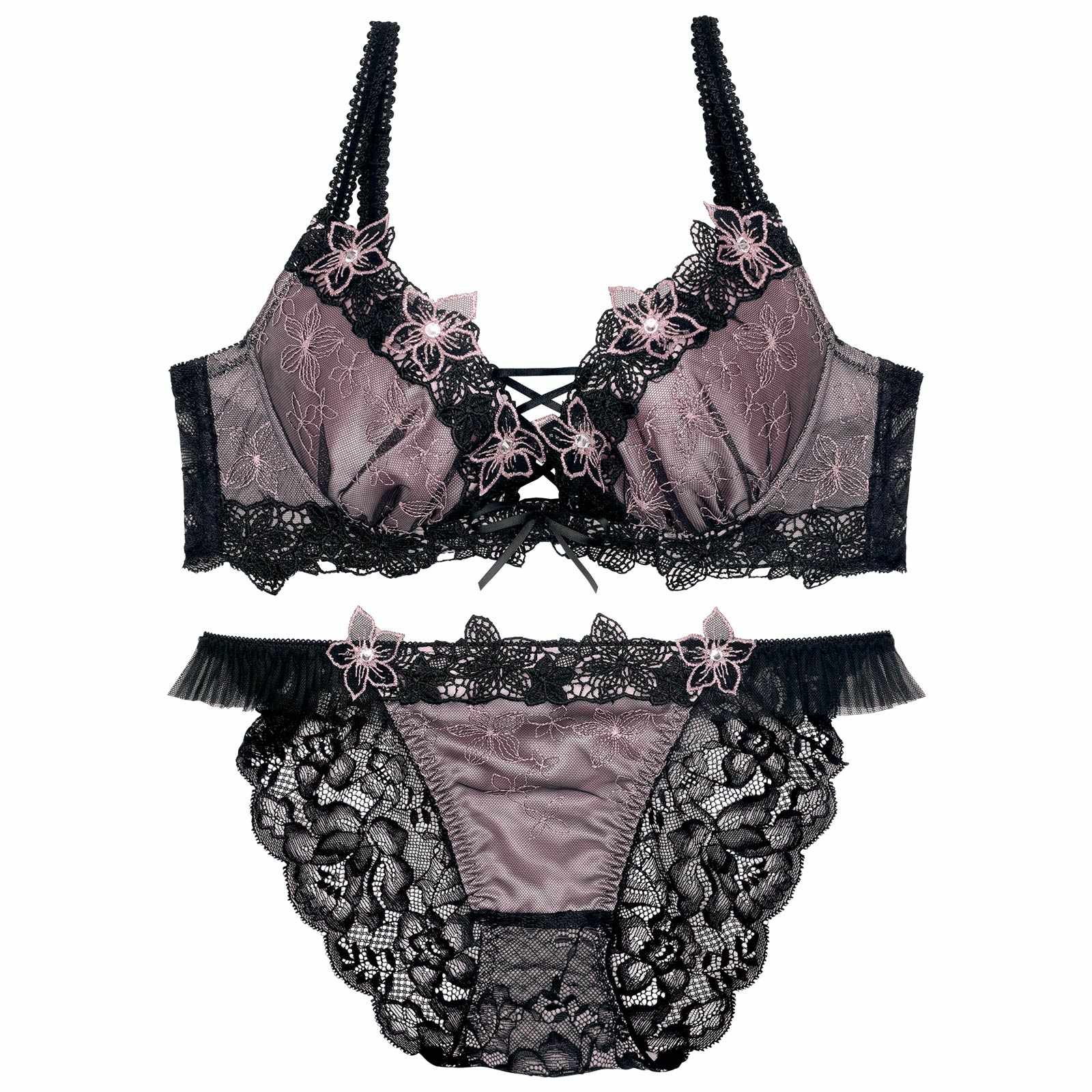 【伊藤桃々プロデュース/Rosem】ピーチブロッサムブラセット/ピーチブラック