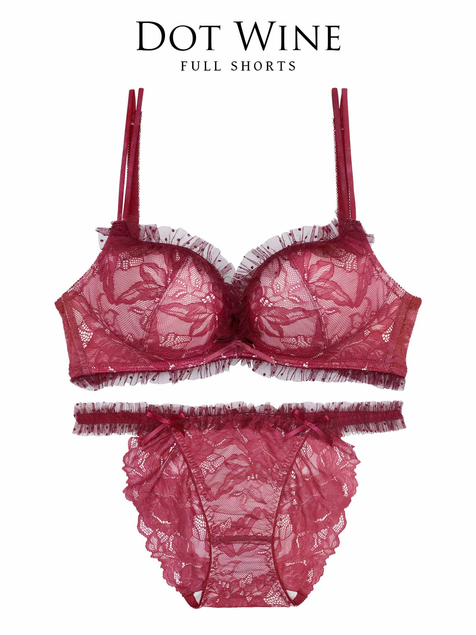 8/11新作!【伊藤桃々プロデュース/Rosem】ドットレーシーノンワイヤーブラセット/ドットワイン