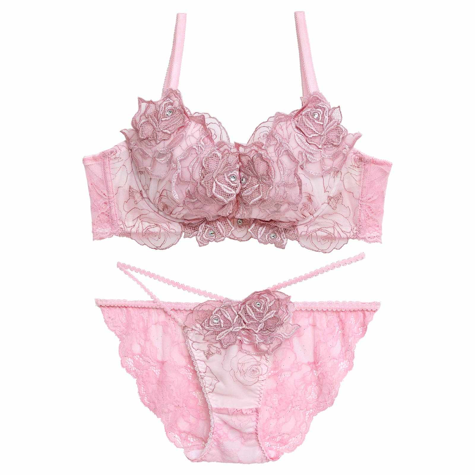 2/6新作!【伊藤桃々プロデュース/Rosem】ロマンティックローズブラセット/ローズピンク