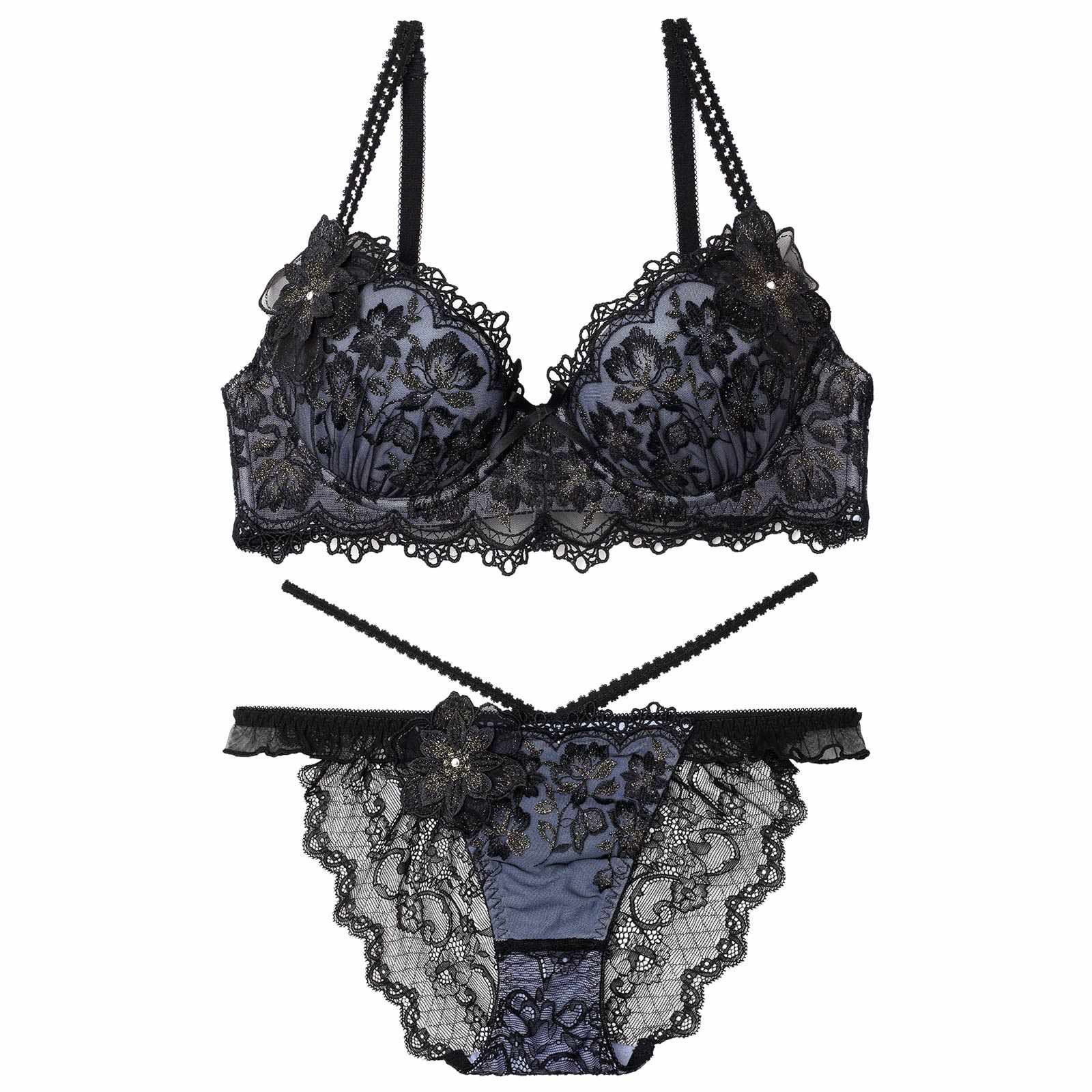 3/21新作!【伊藤桃々プロデュース/Rosem】エレガンスフルールブラセット/レーヌブラック