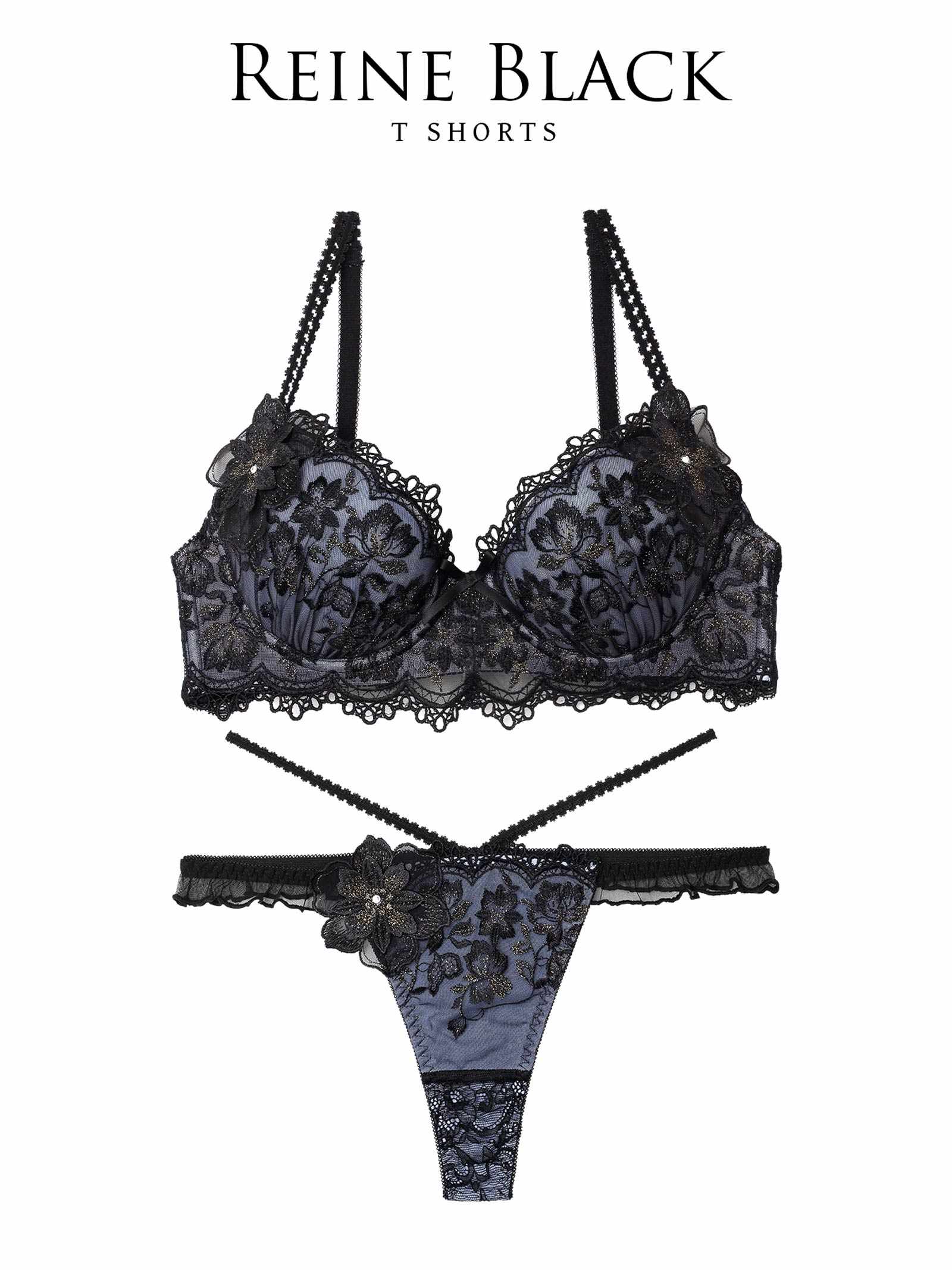 3/21新作!【伊藤桃々プロデュース/Rosem】エレガンスフルールブラセット/レーヌブラック