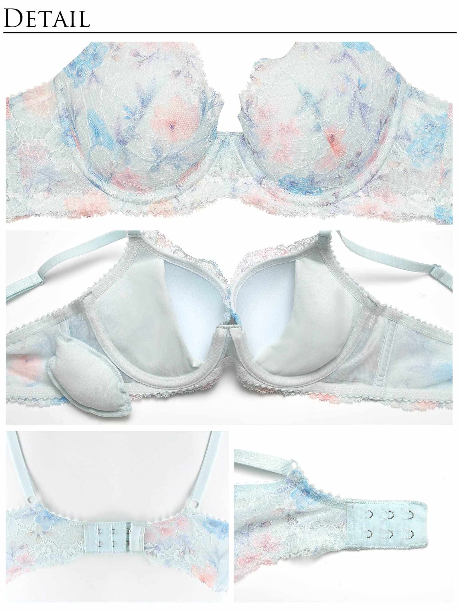 12/22新作!【かとゆり着用】】フラワークラウンプリントブラジャー＆フルバックショーツ