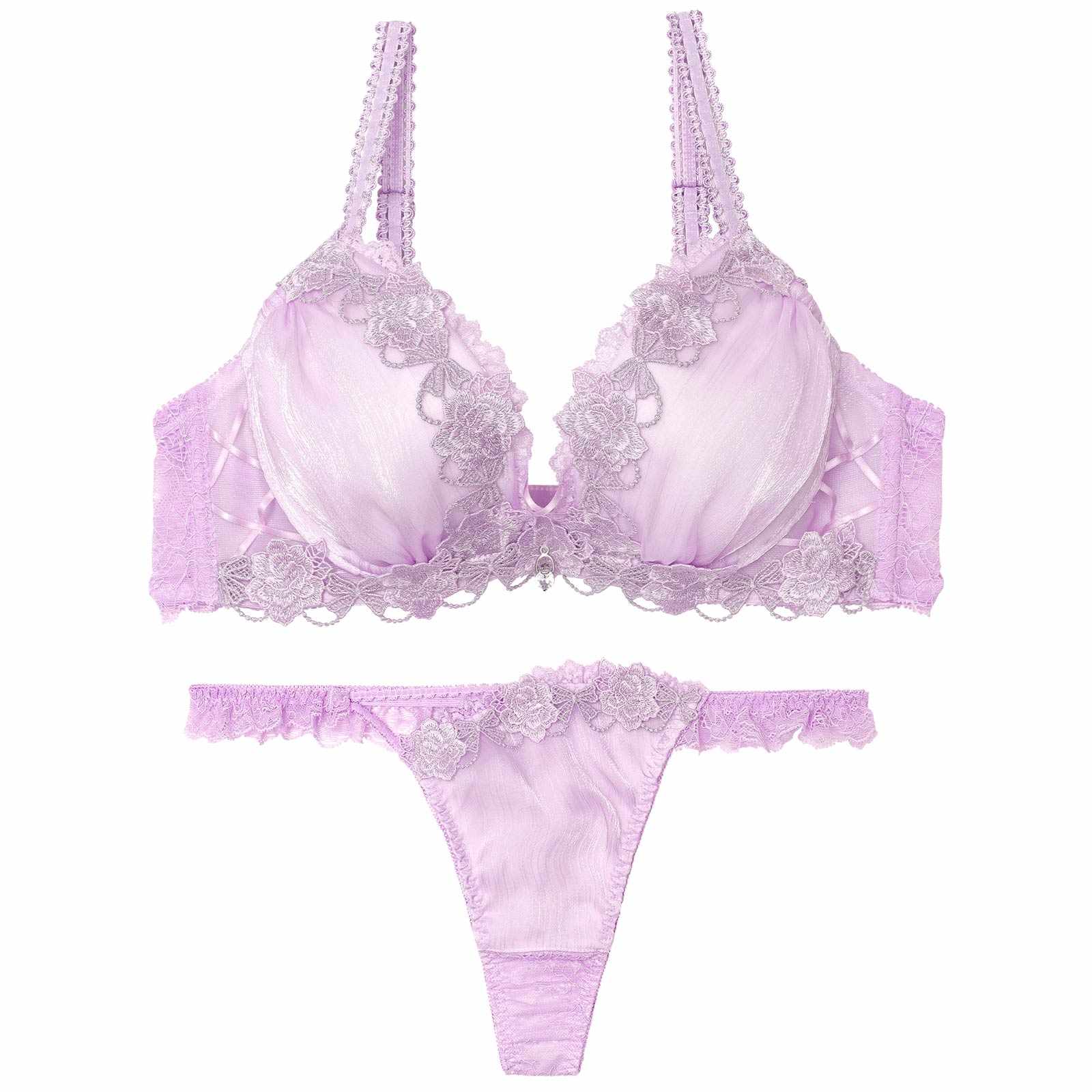 3/21新作!【伊藤桃々プロデュース/Rosem】トゥインクルフラワーブラセット/スターラベンダー