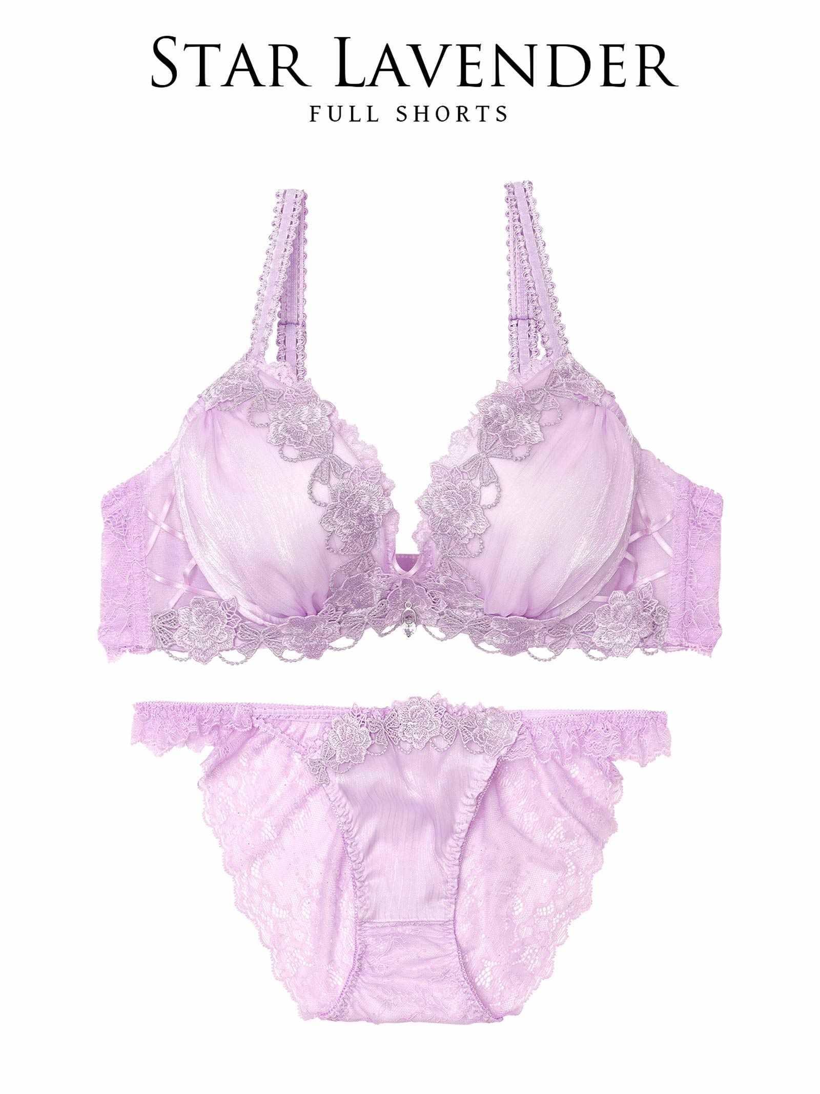 3/21新作!【伊藤桃々プロデュース/Rosem】トゥインクルフラワーブラセット/スターラベンダー