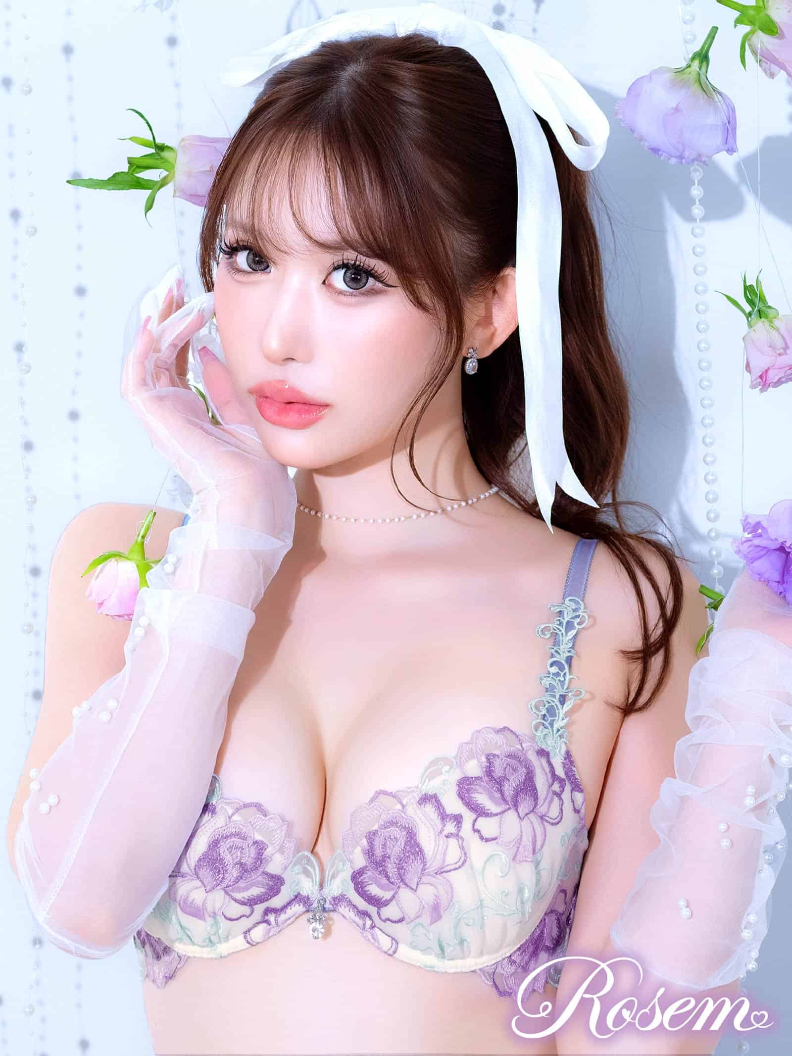 10/22新作!【伊藤桃々プロデュース/Rosem】エターナルフラワーブラセット/ユニコーンホワイト