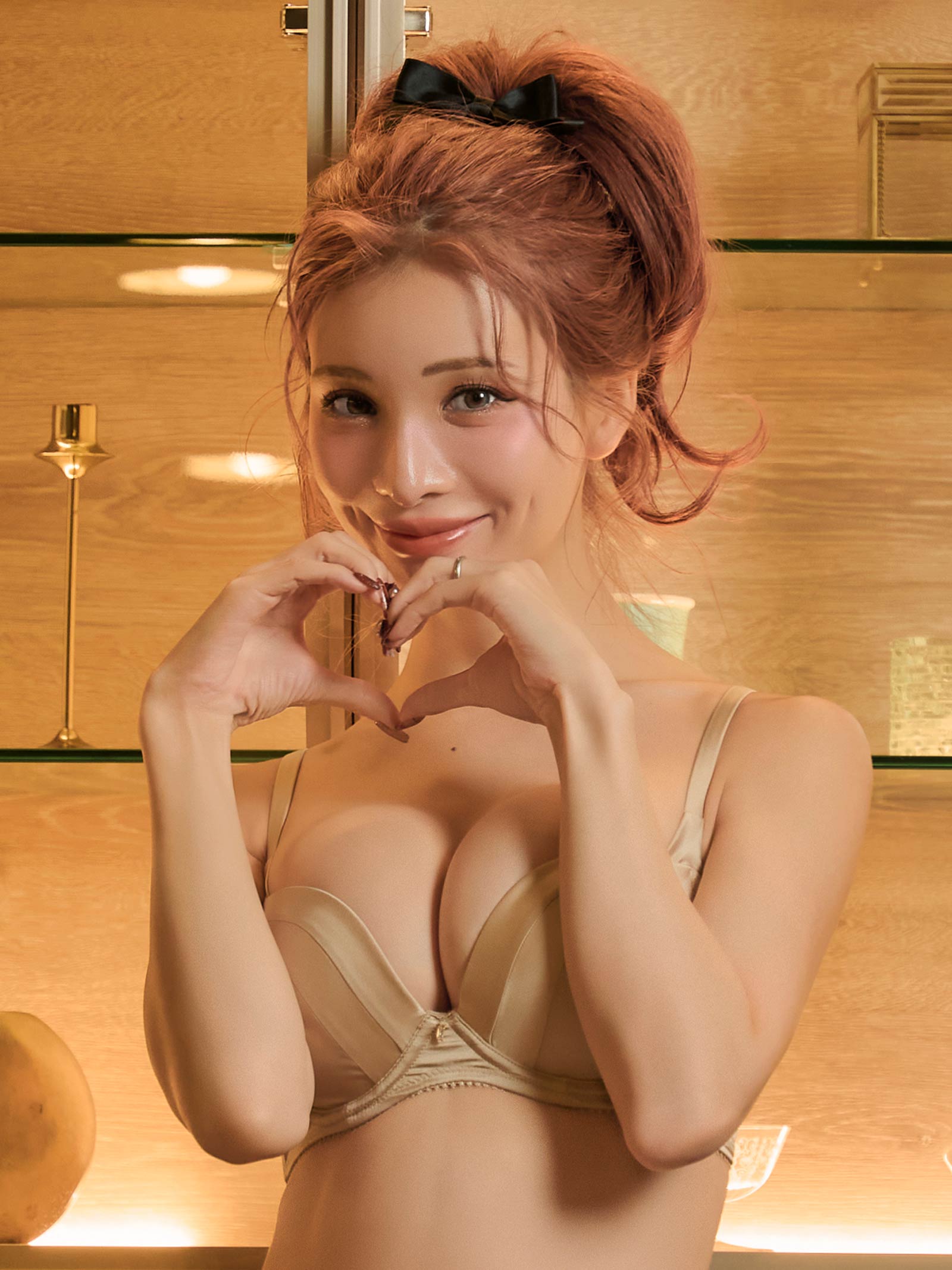 【Mivera＆/みゆうプロデュース】Silk Grace Bra シルクグレースブラ / GOLD