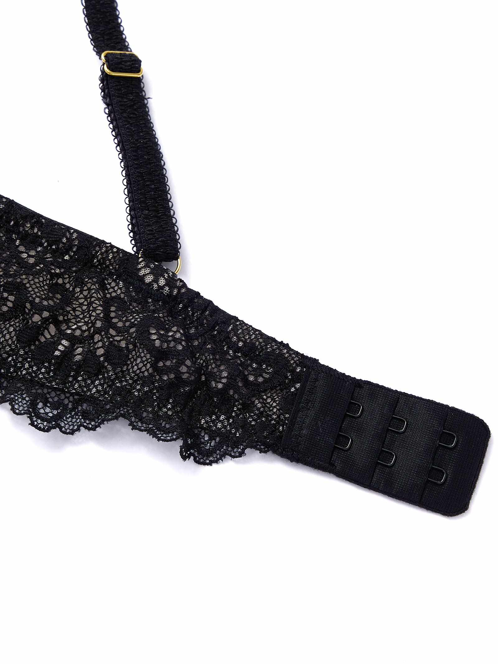 【Mivera＆/みゆうプロデュース】Oriental Blossom Bra　オリエンタルブロッサムブラ/BLACK