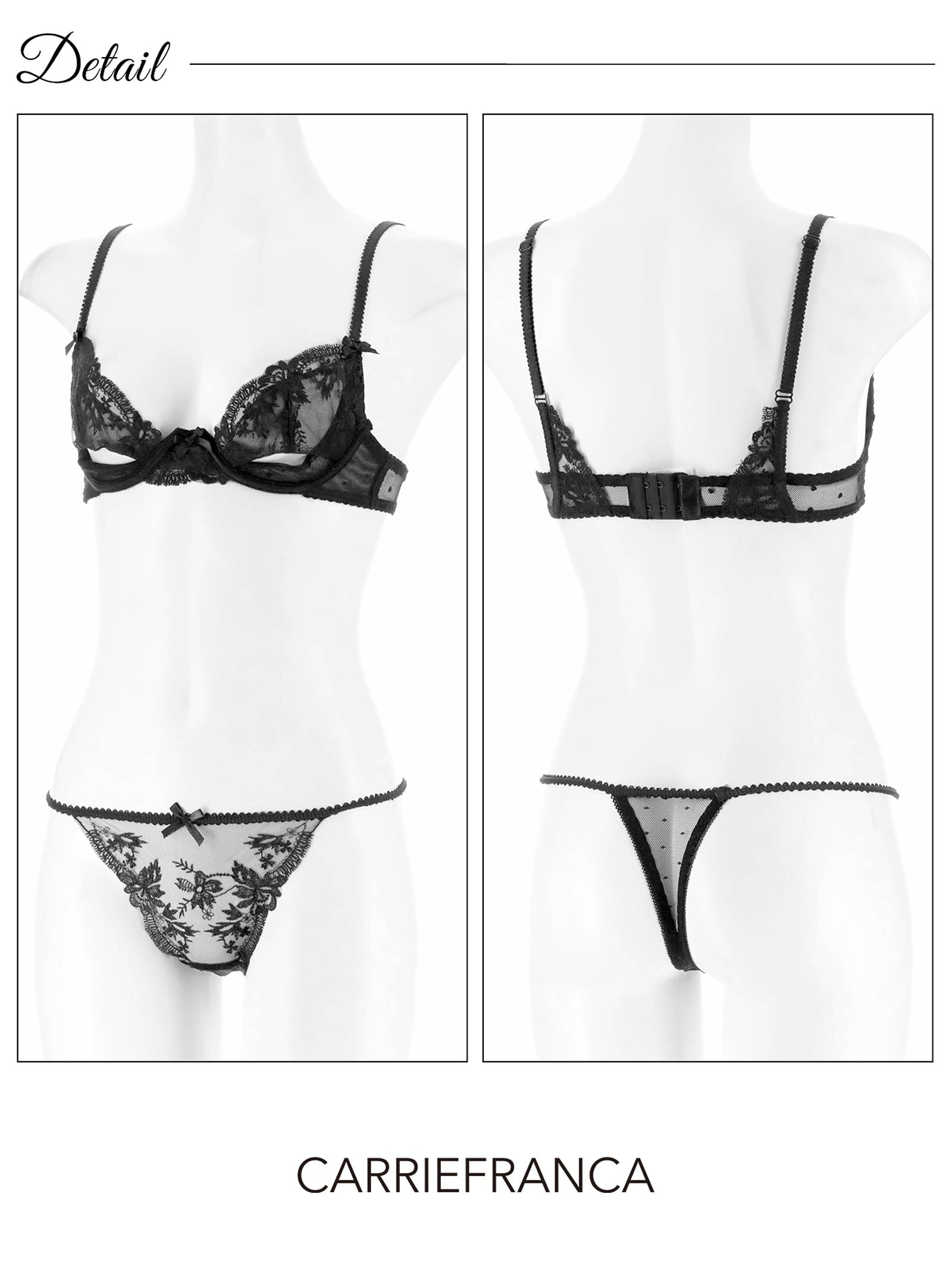 6/18新作![CARRIEFRANCA]ディープフローラブラセット