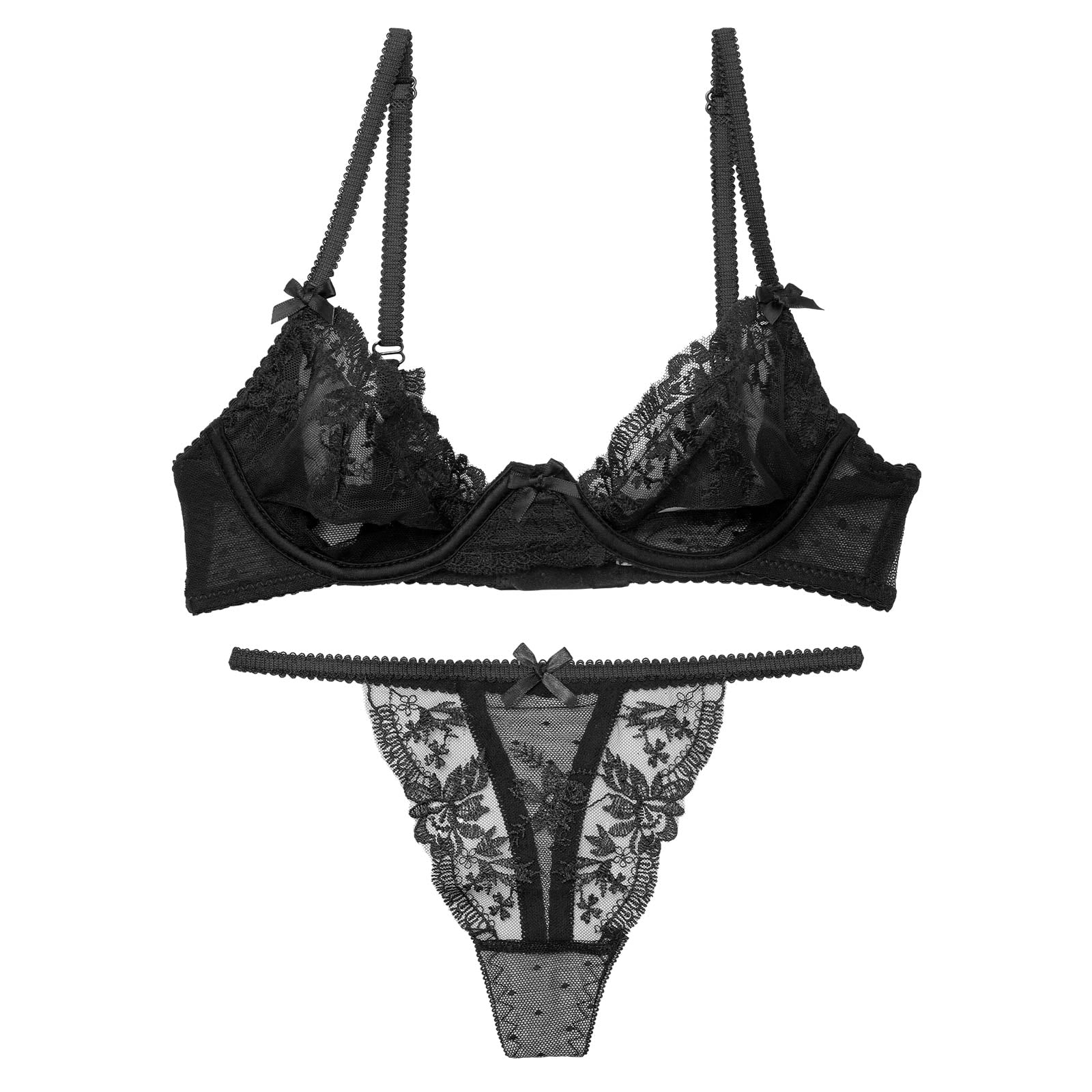 11/13再販![CARRIEFRANCA]ディープフローラブラセット