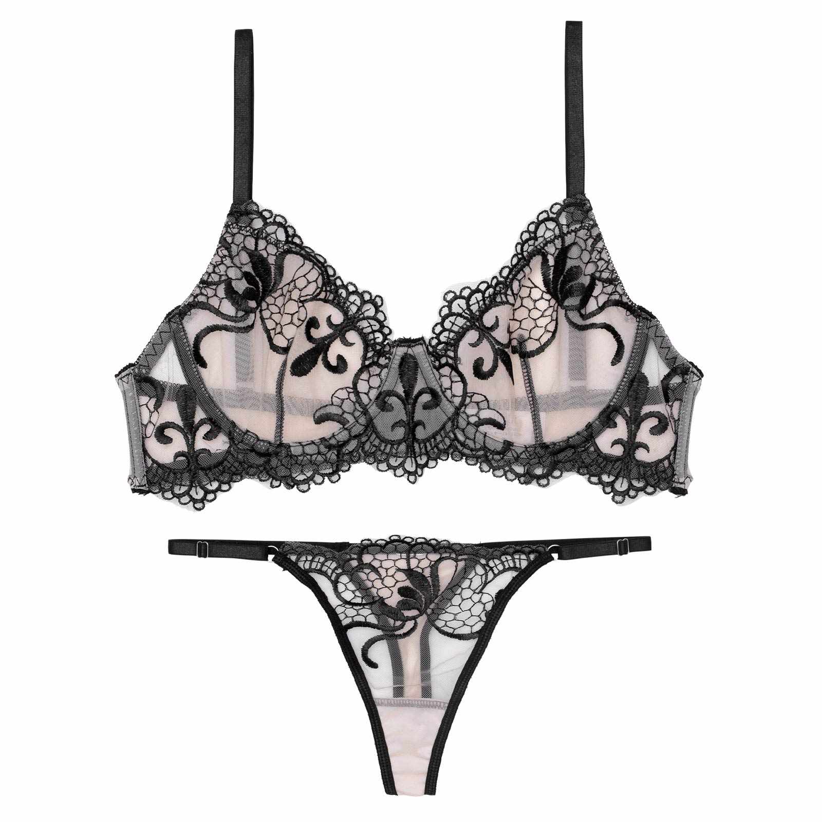 [CARRIEFRANCA]シアーダマスクヌーディブラセット