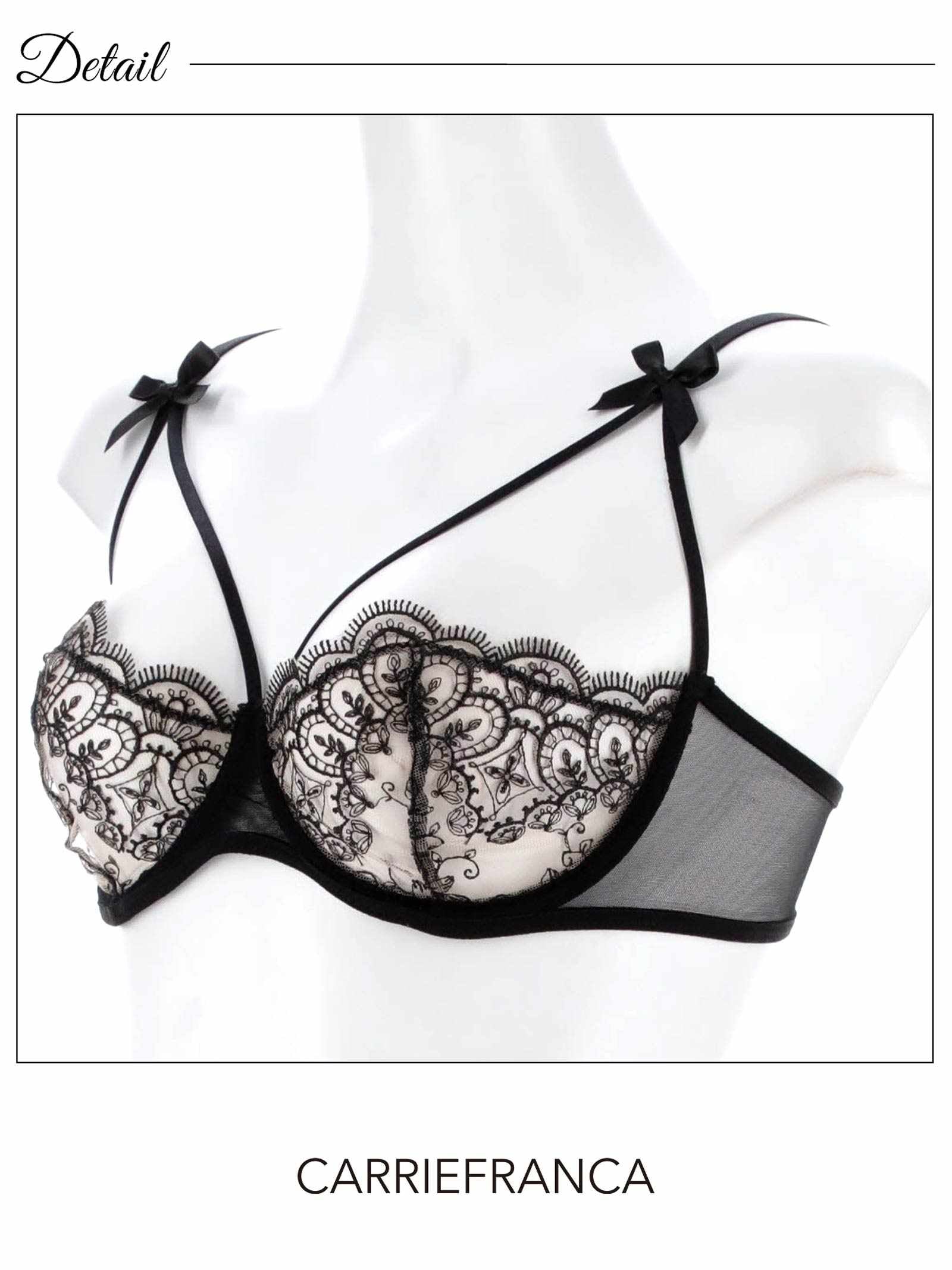 8/8新作![CARRIEFRANCA]ダマスクリボンコードブラセット