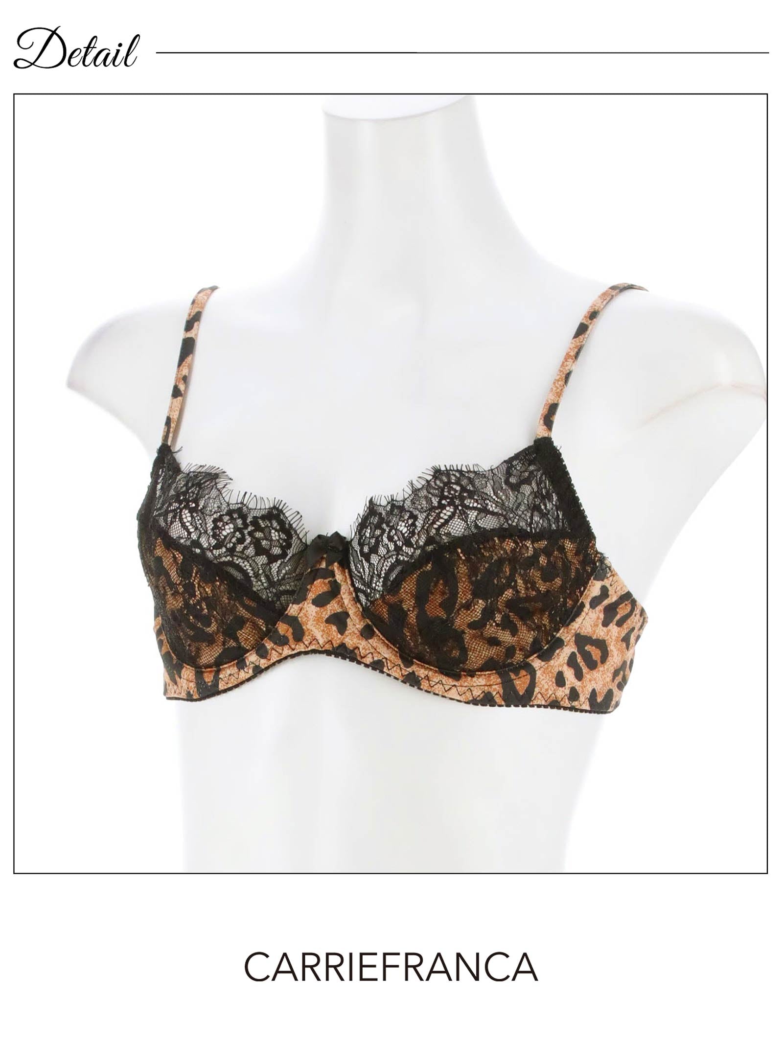 11/8再販![CARRIEFRANCA]センシュアルレオパードブラセット