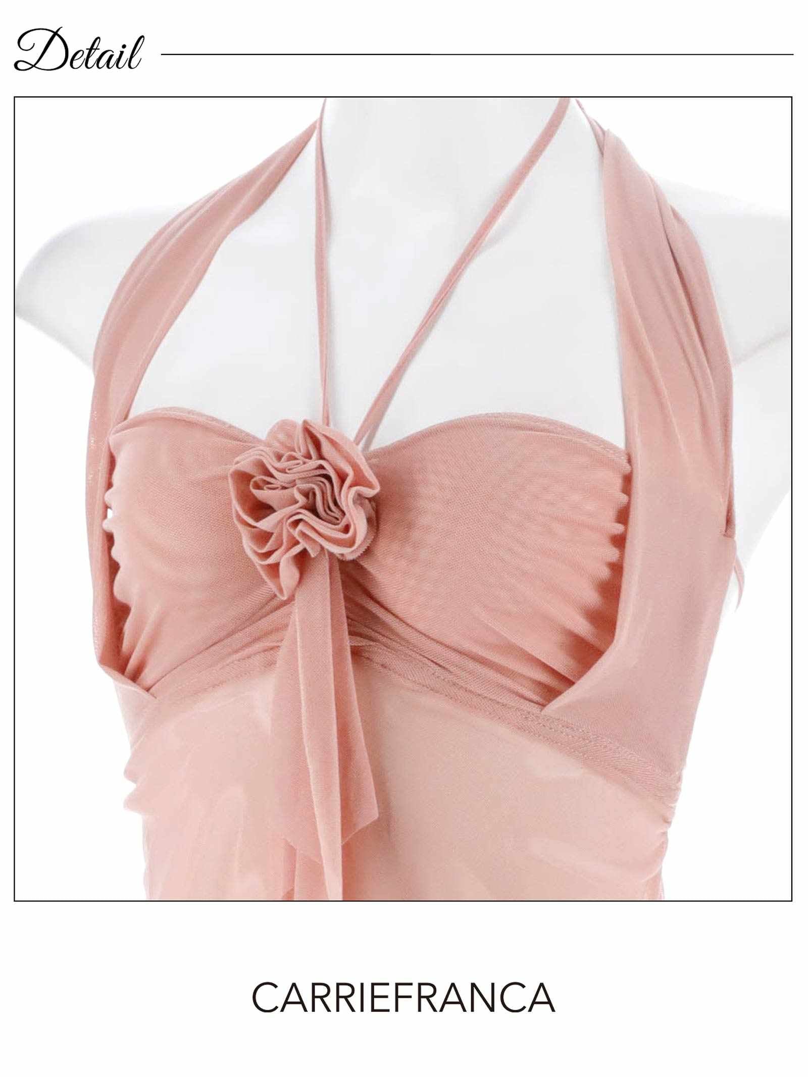 9/5新作![CARRIEFRANCA]ニュアンスローズベビードール