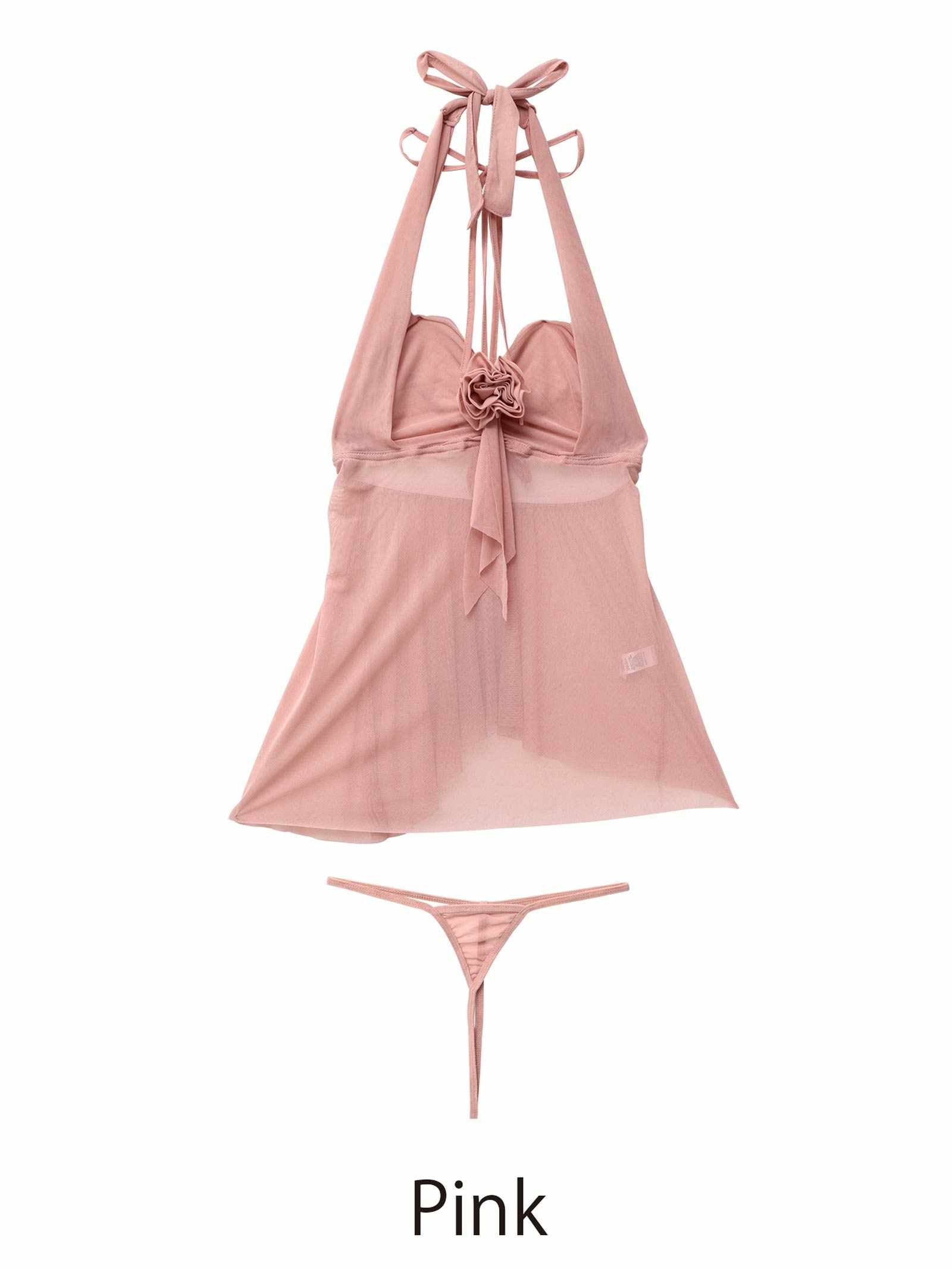 9/5新作![CARRIEFRANCA]ニュアンスローズベビードール