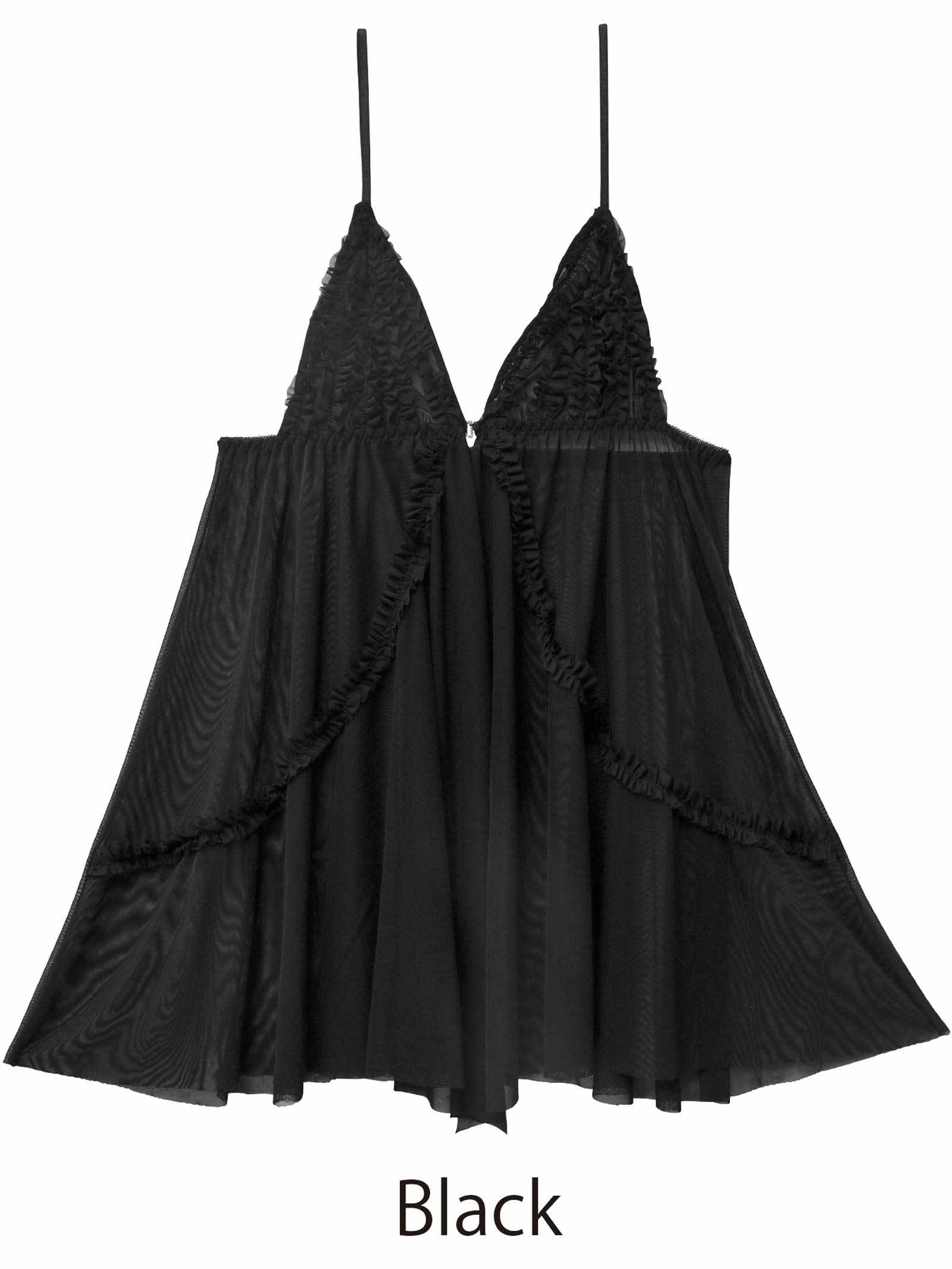 9/24新作![CARRIEFRANCA]フリルギャザーチュールベビードール