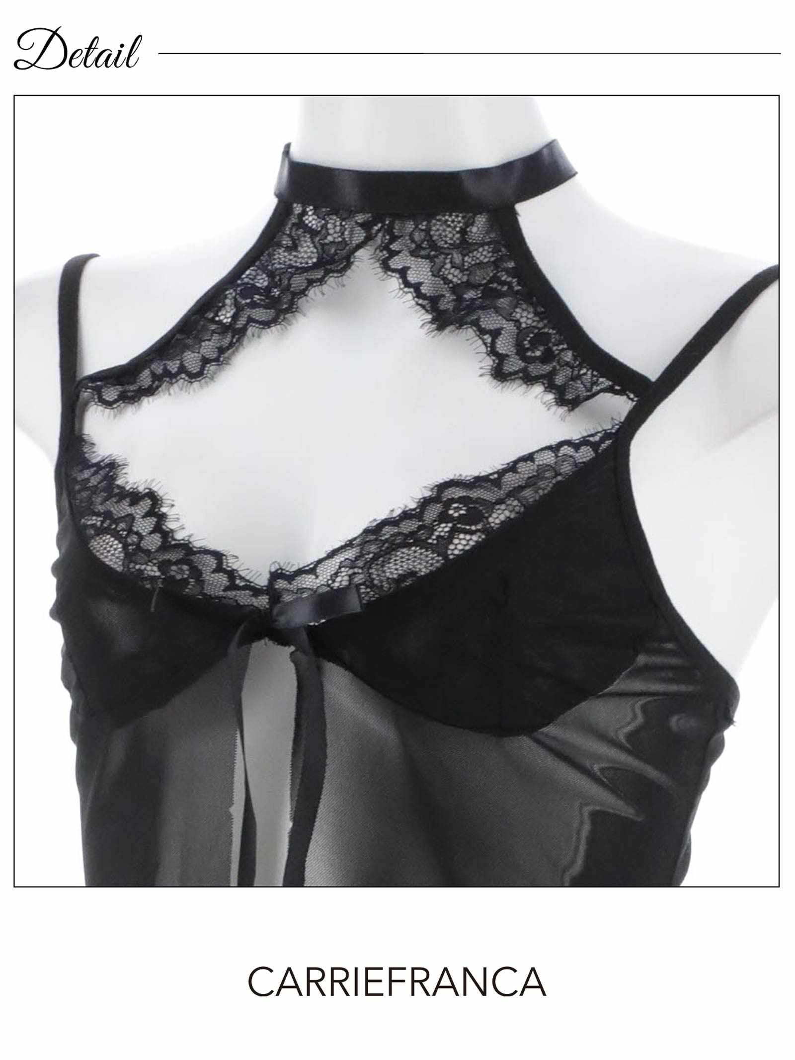 8/25新作![CARRIEFRANCA]レーシィホールアメスリベビードール